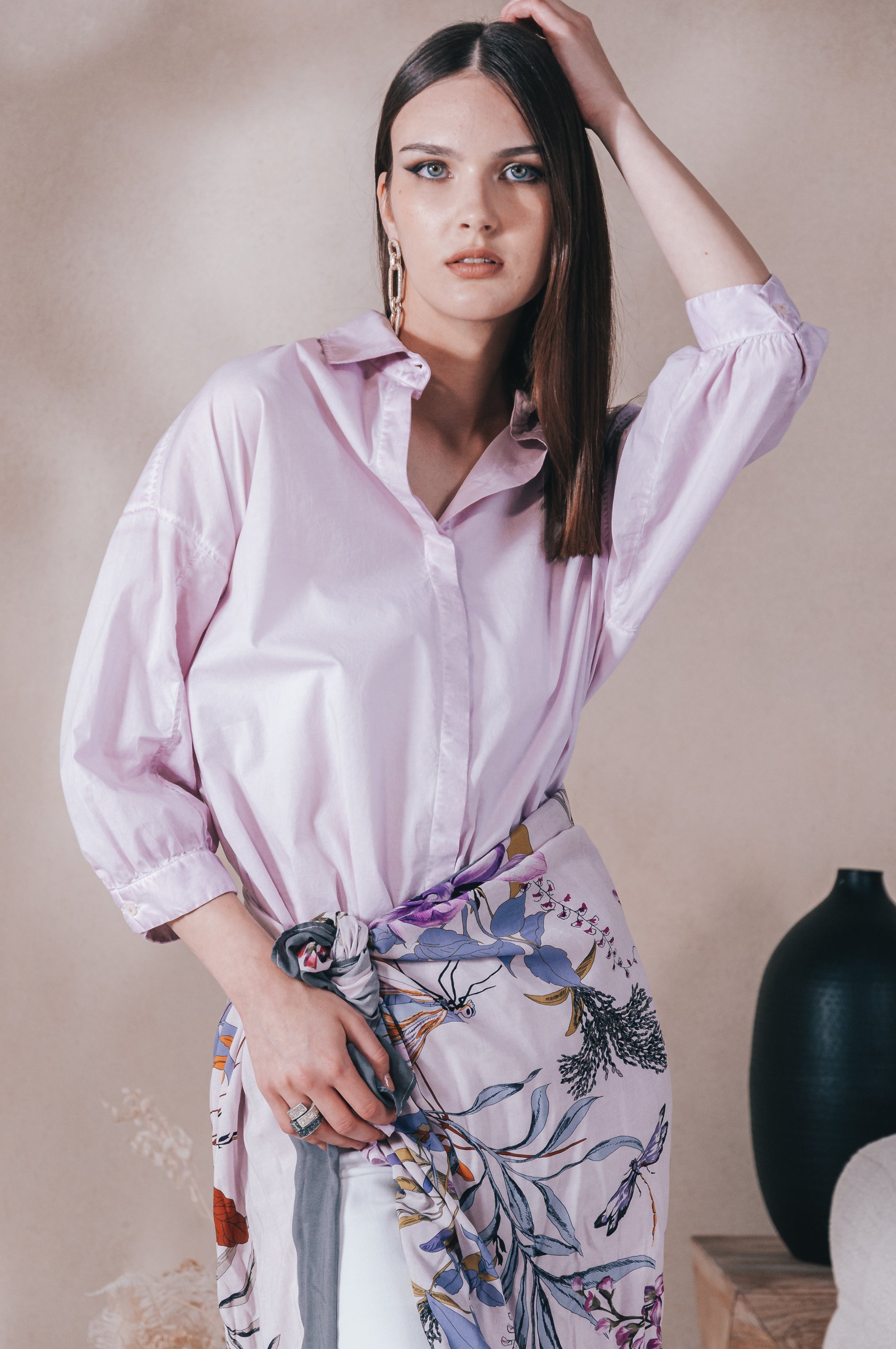 Boyfriend Shirt - Flora