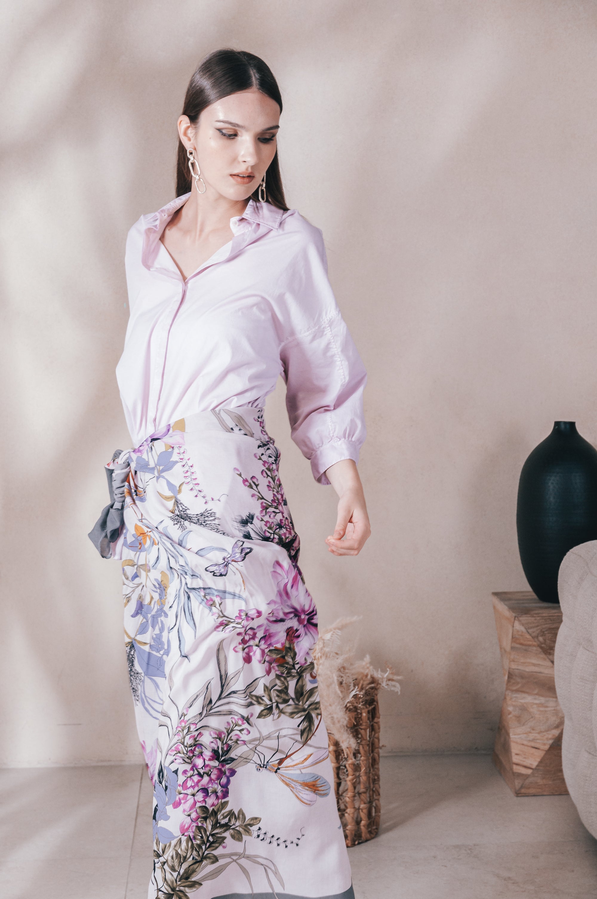 Boyfriend Shirt - Flora