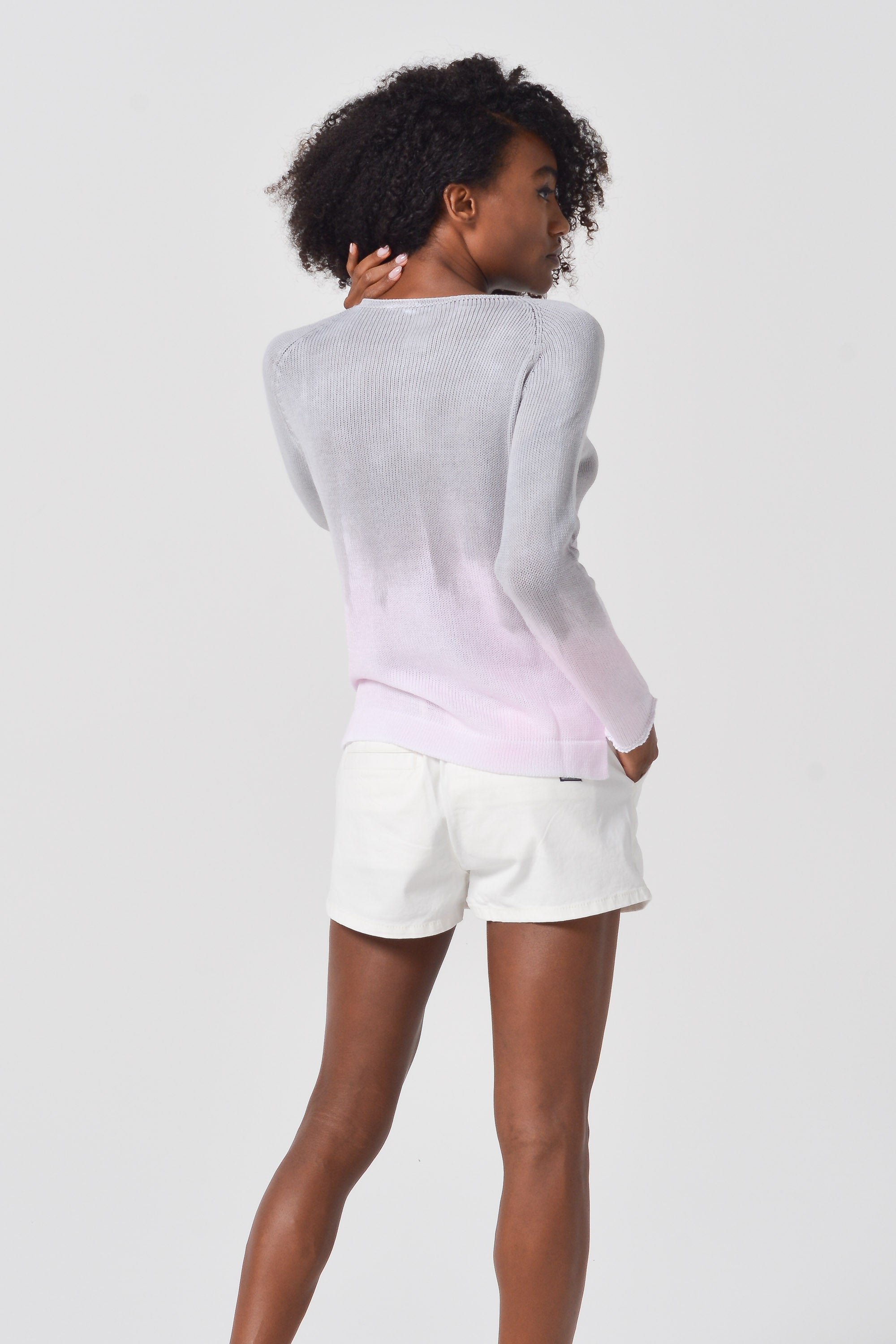 Happy Hour Knit in Seaside Art - Seashell