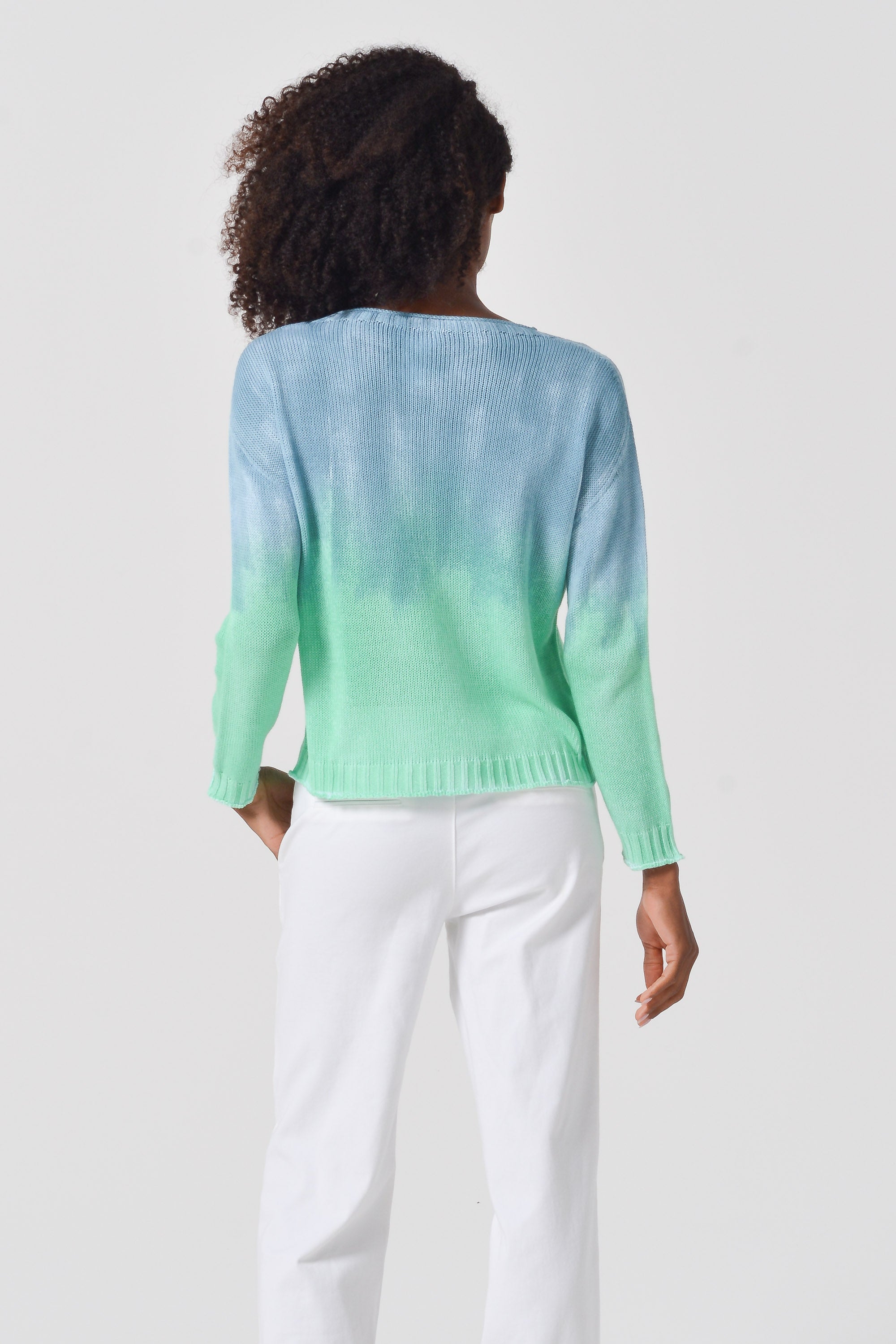 Vaze Knit in Seaside Art - Marina