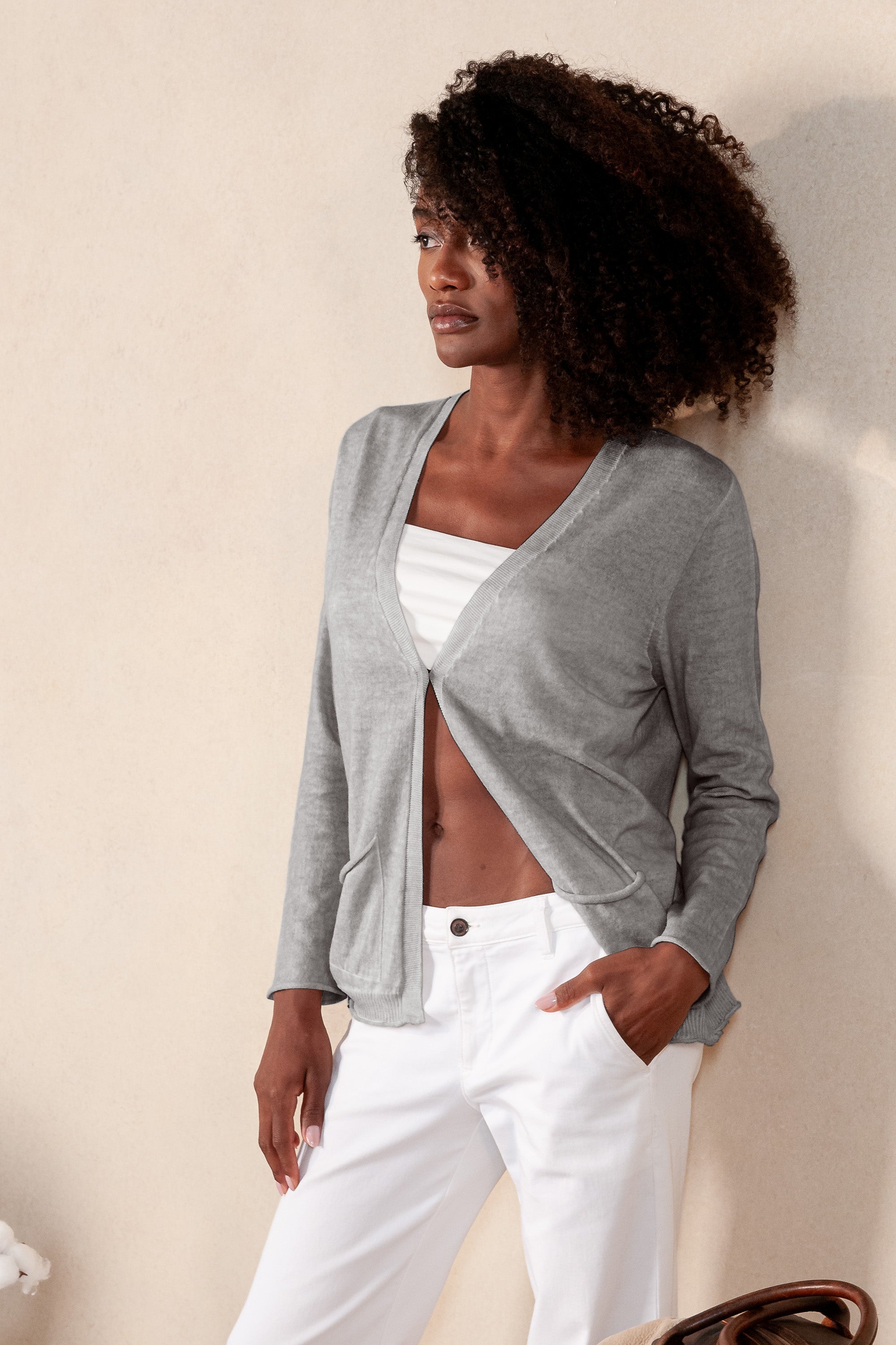 Sunlight Cardi -  Steel