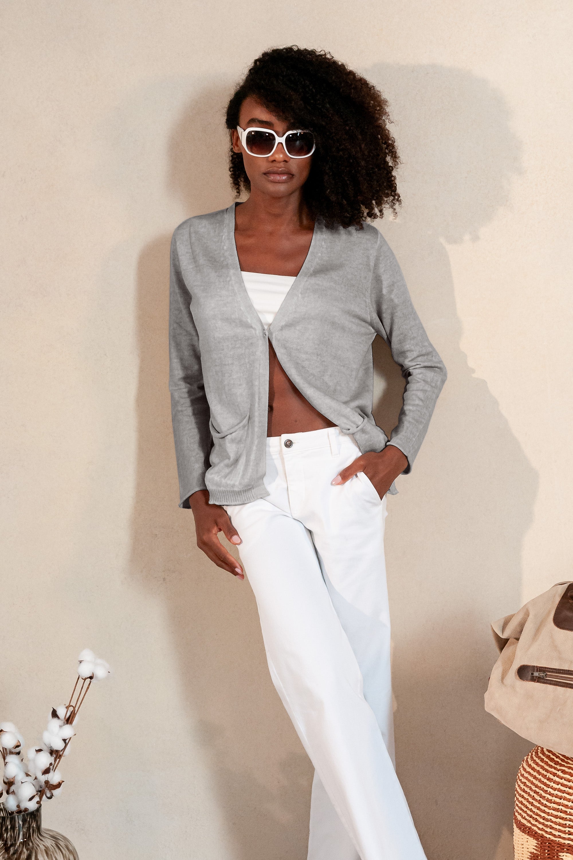 Sunlight Cardi -  Steel