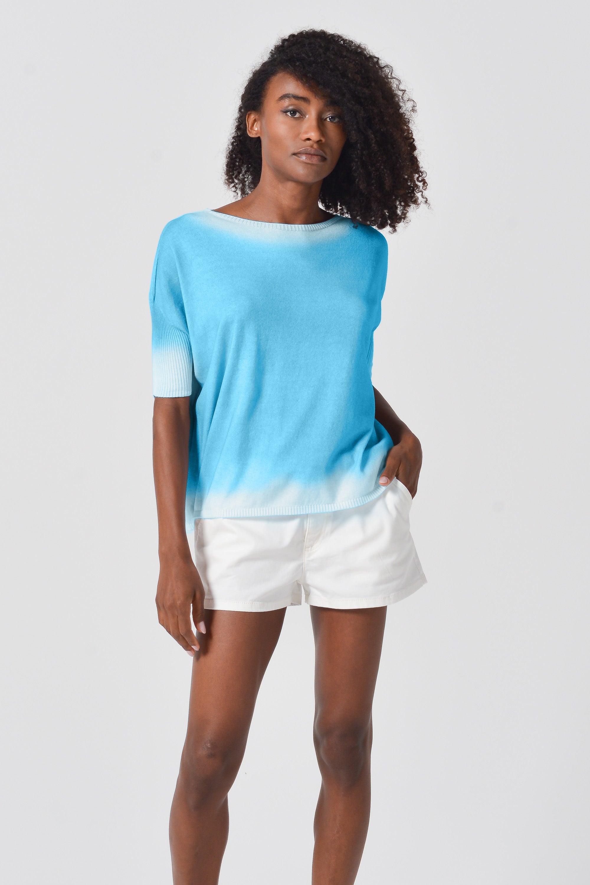 Catalina Knit Spray Art - Pool