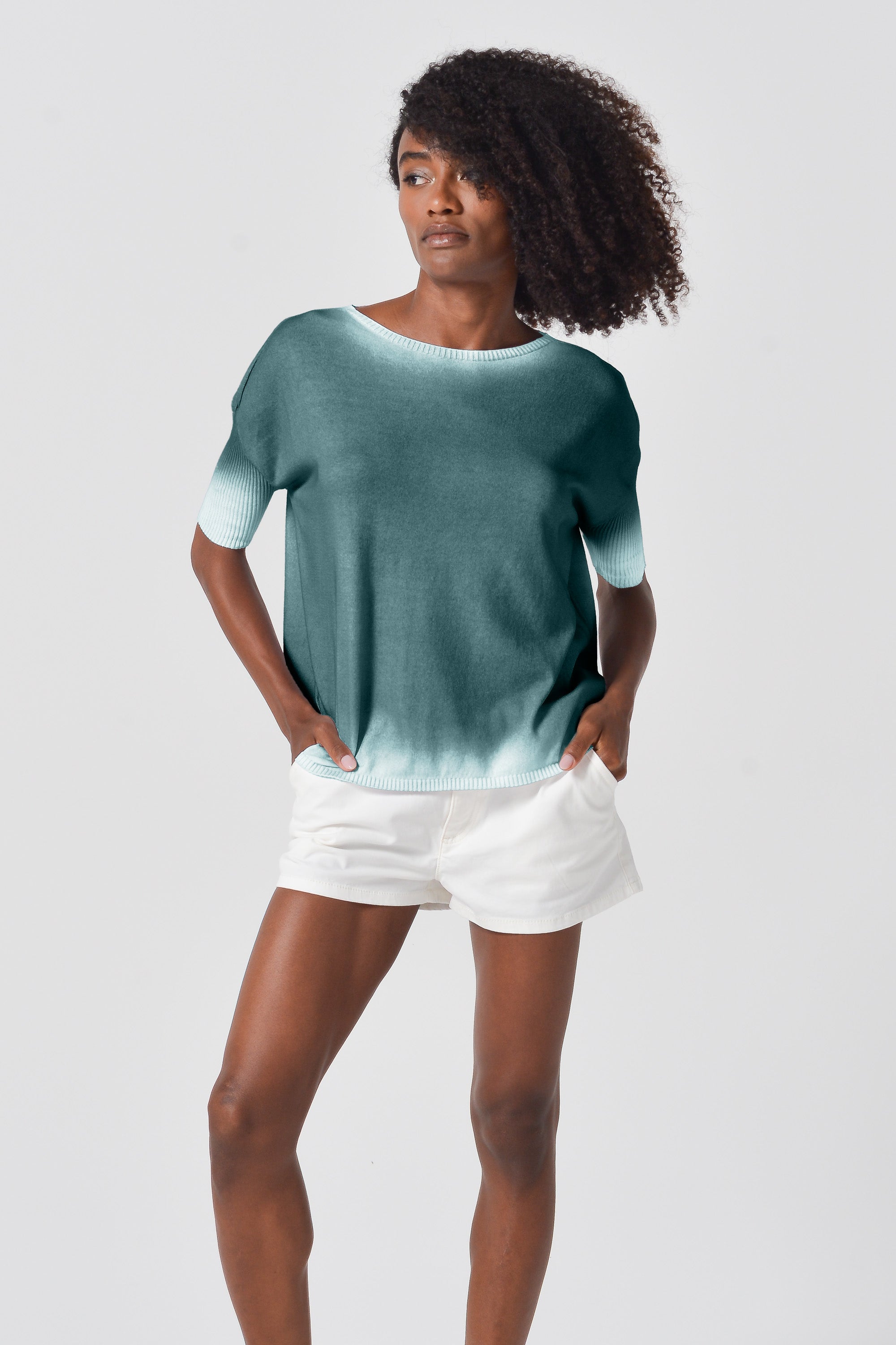 Catalina Knit Spray Art - Seaweed