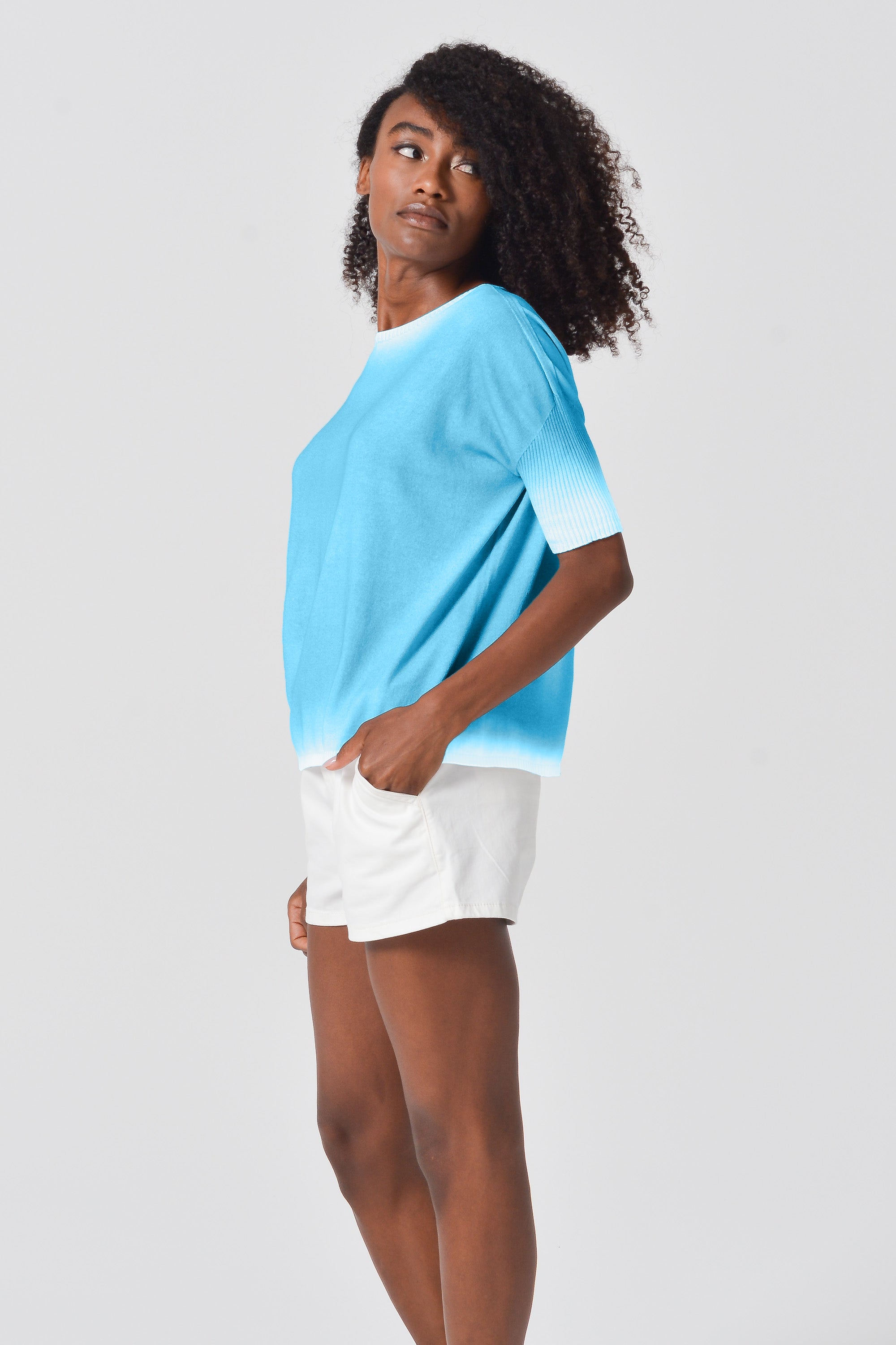 Catalina Knit Spray Art - Pool