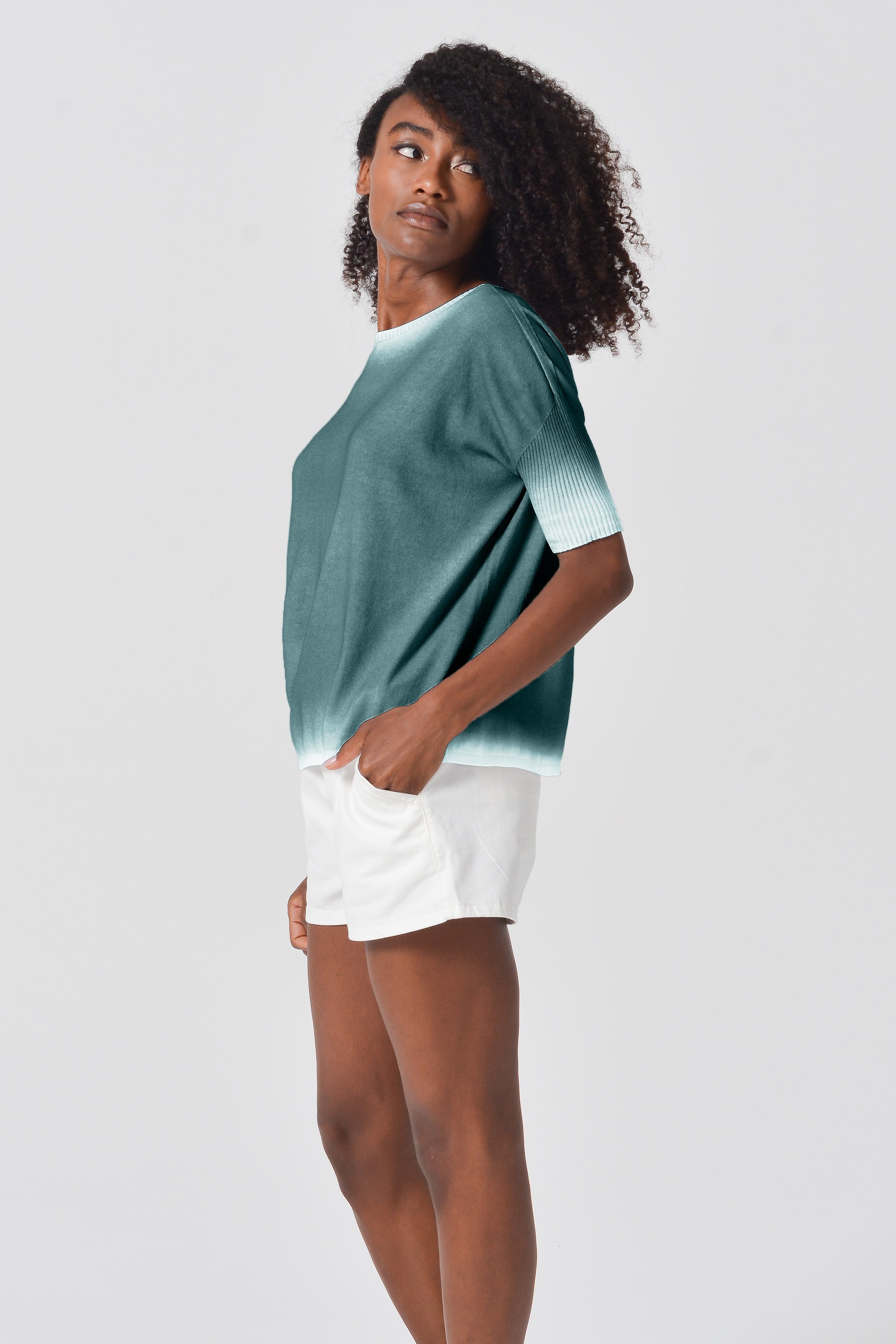 Catalina Knit Spray Art - Seaweed