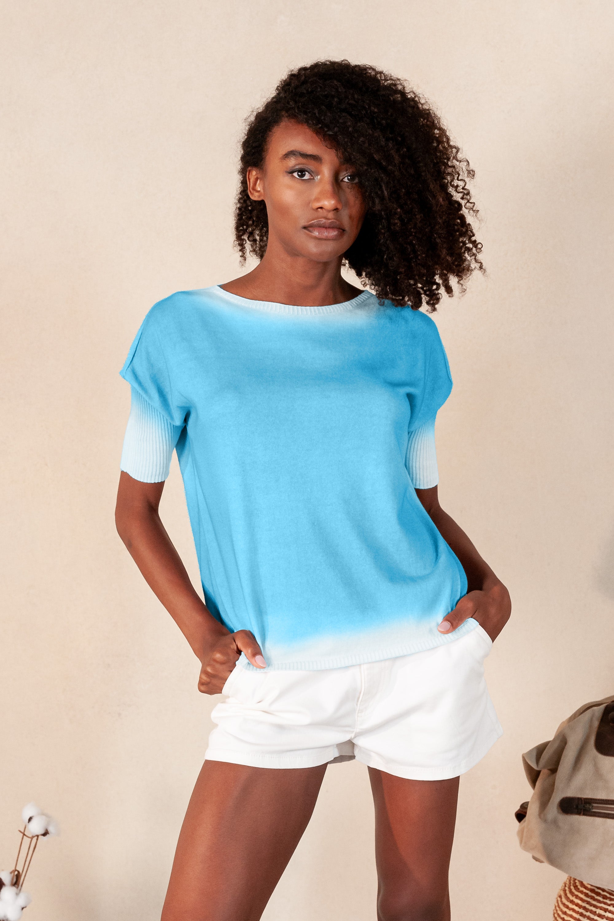 Catalina Knit Spray Art - Pool