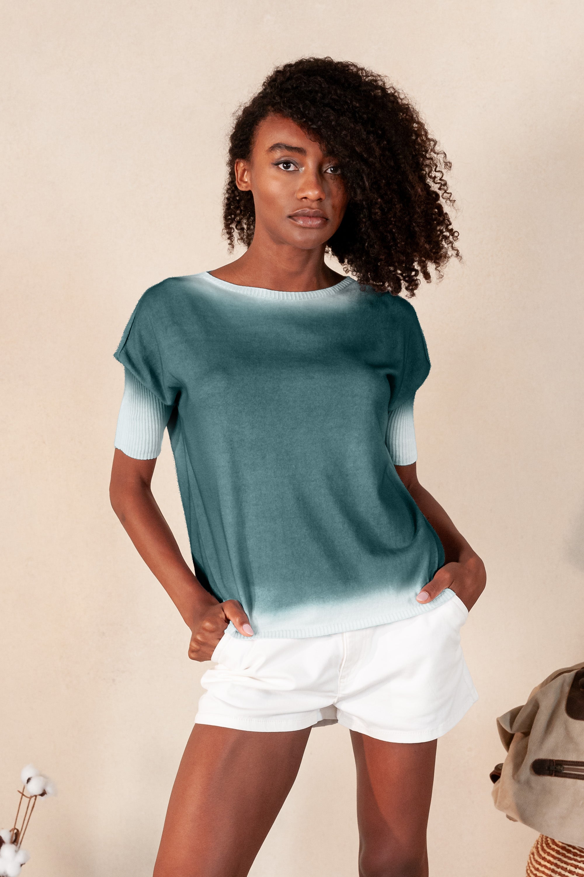 Catalina Knit Spray Art - Seaweed