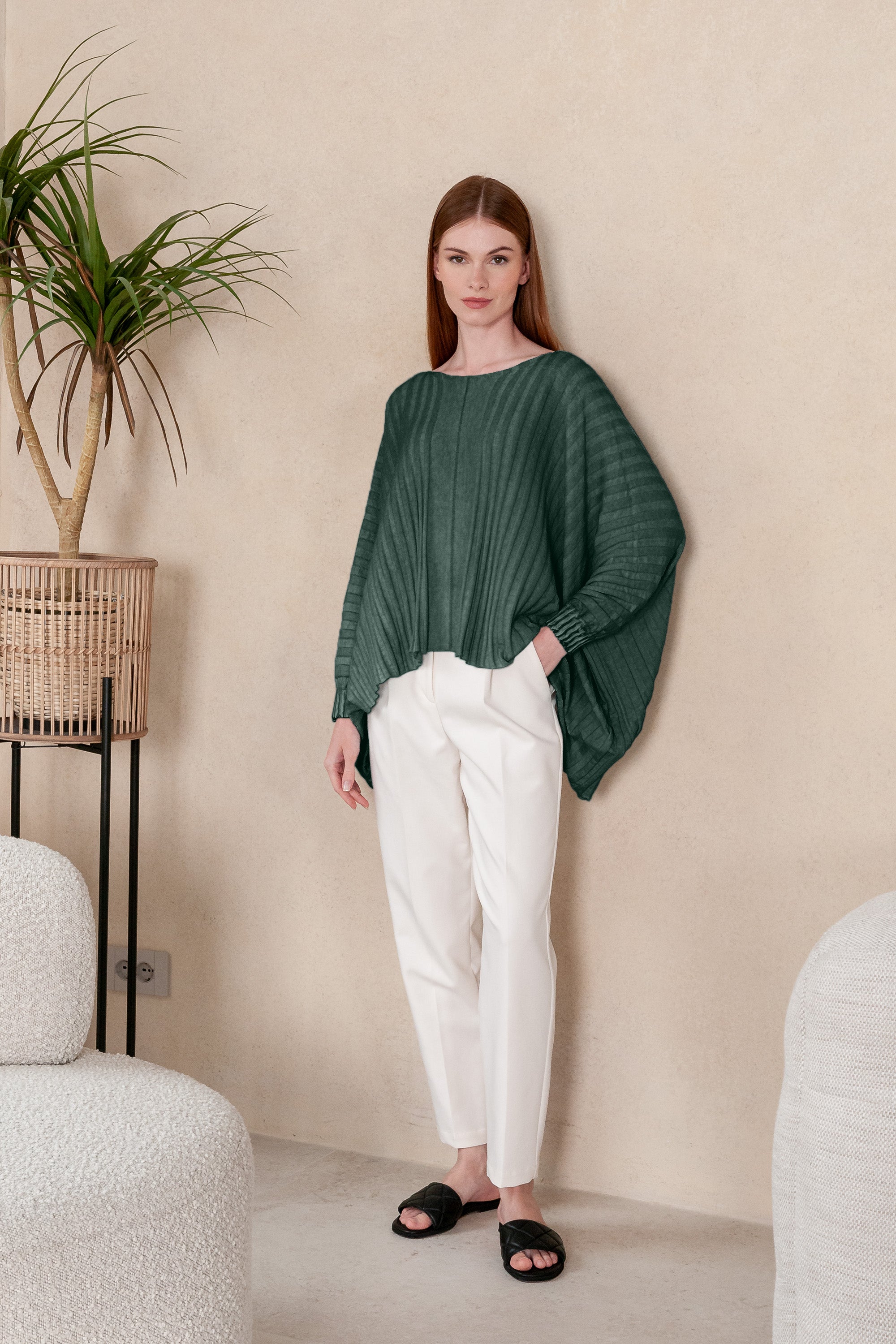 Bliss Poncho - Nori