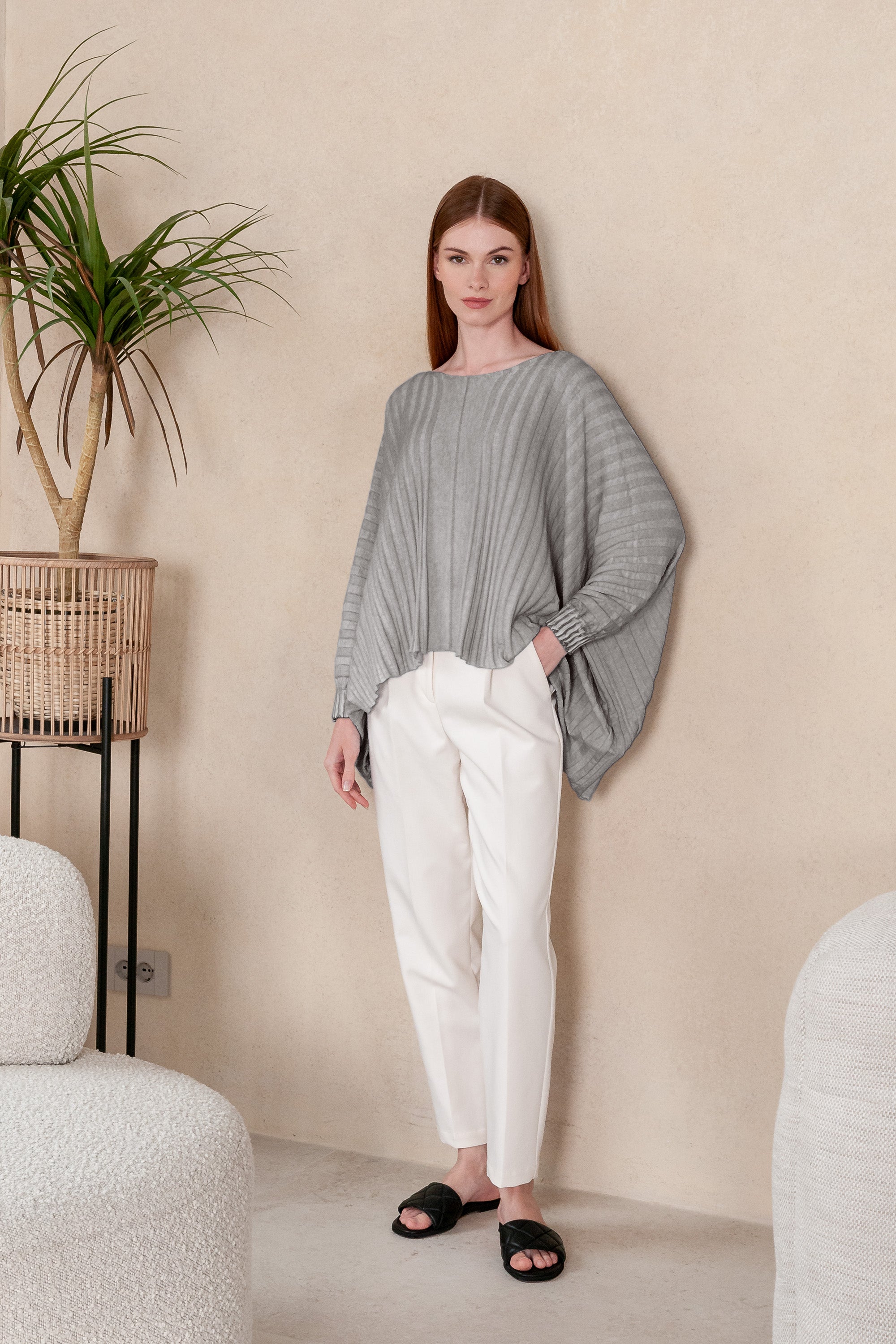 Bliss Poncho - Steel