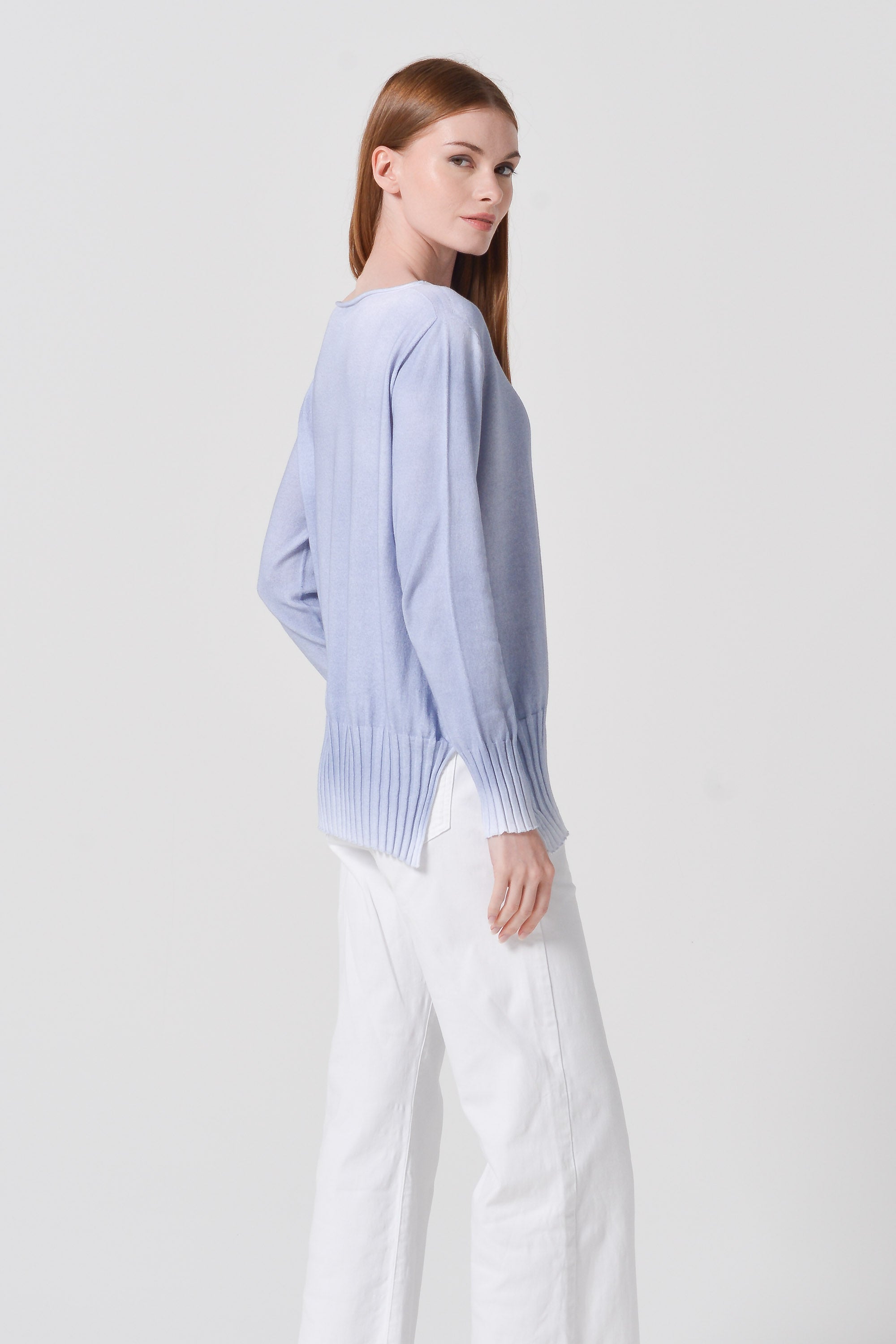 Monday Sweater in Spray Art - Polar