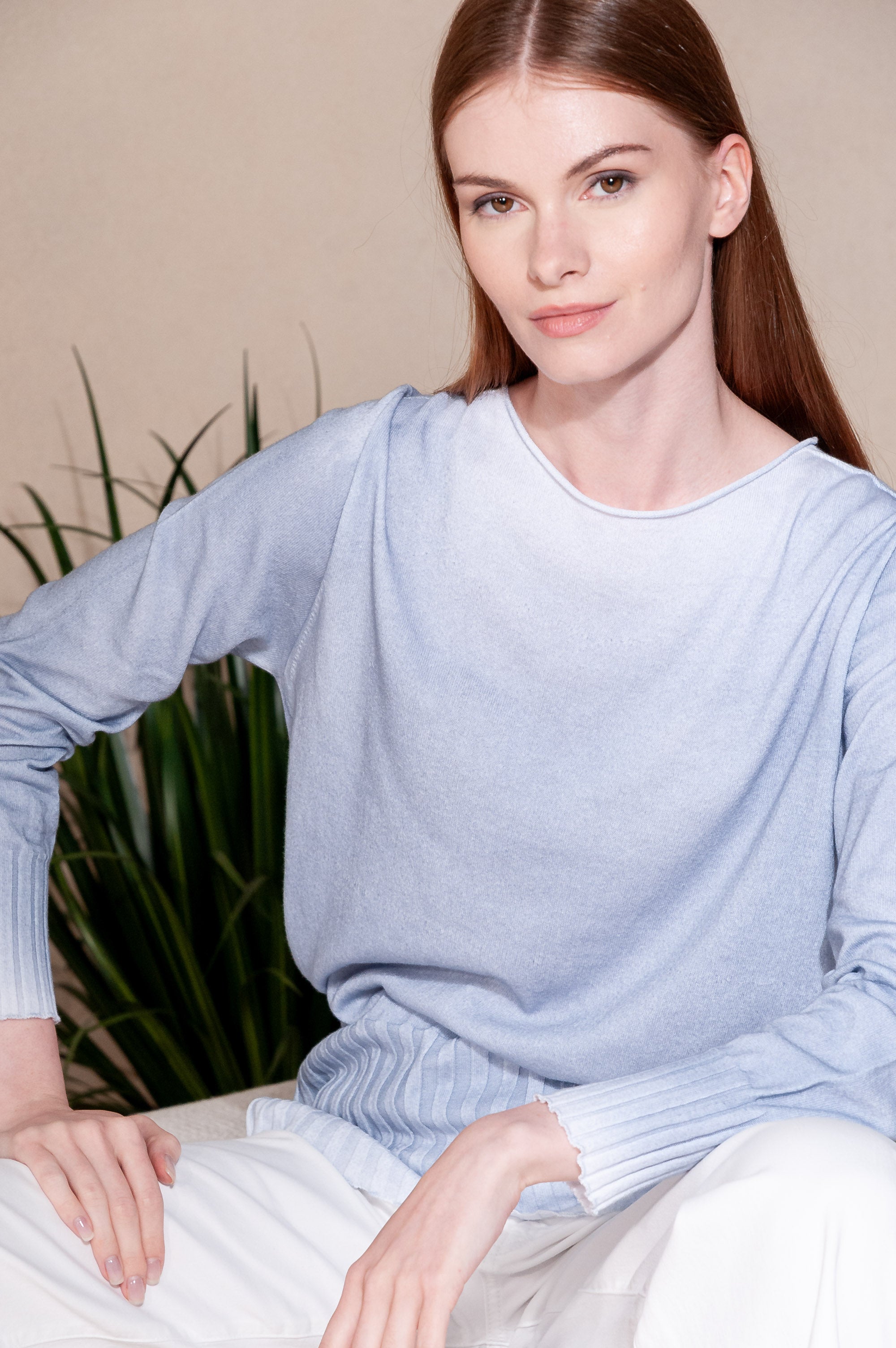 Monday Sweater in Spray Art - Polar