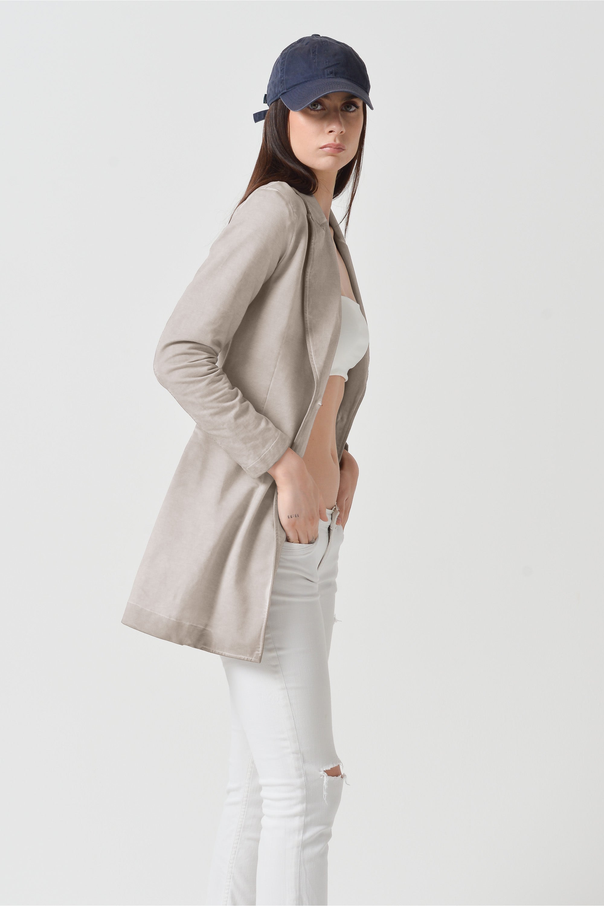 City Long Blazer - Canapa
