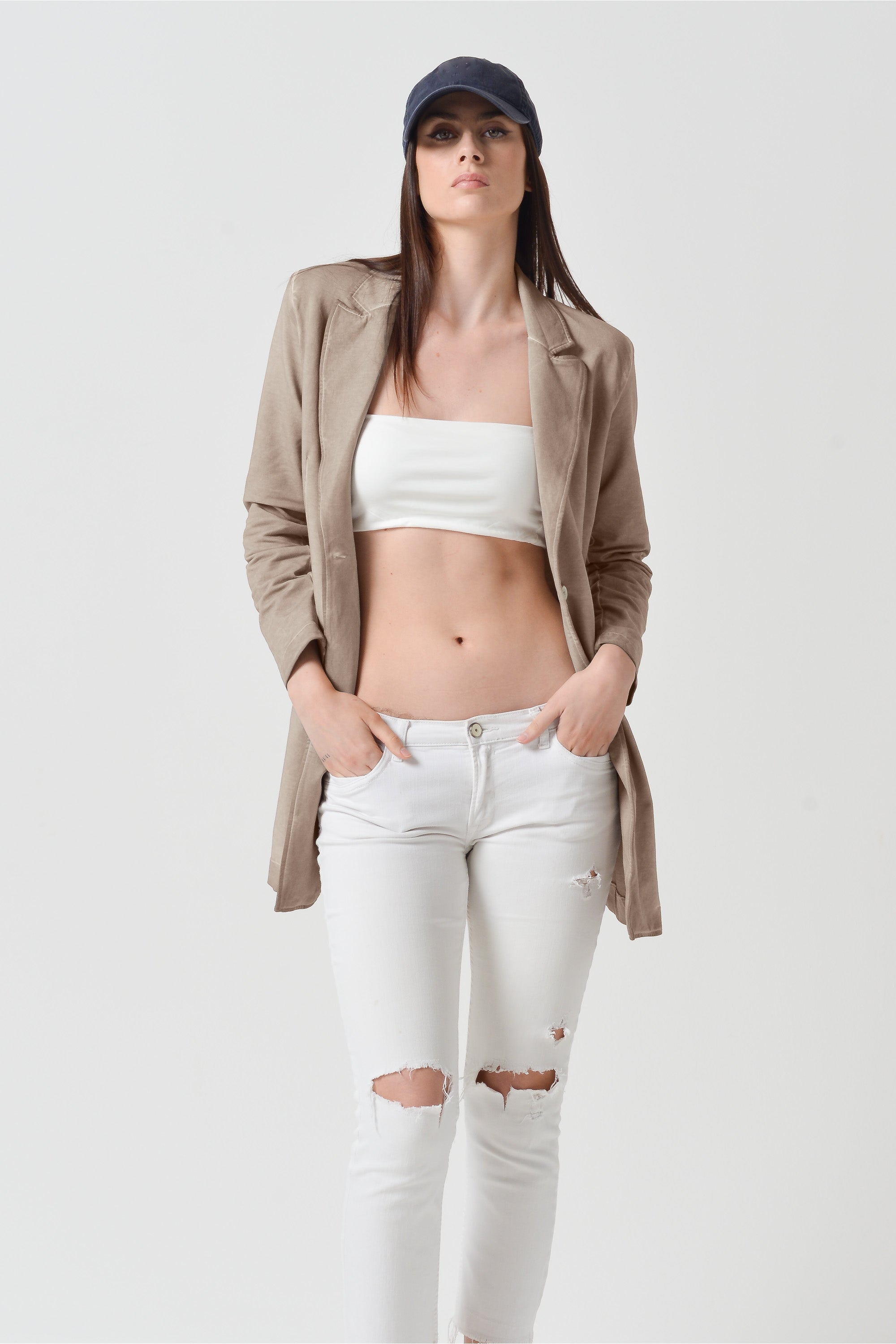 City Long Blazer - Harbor