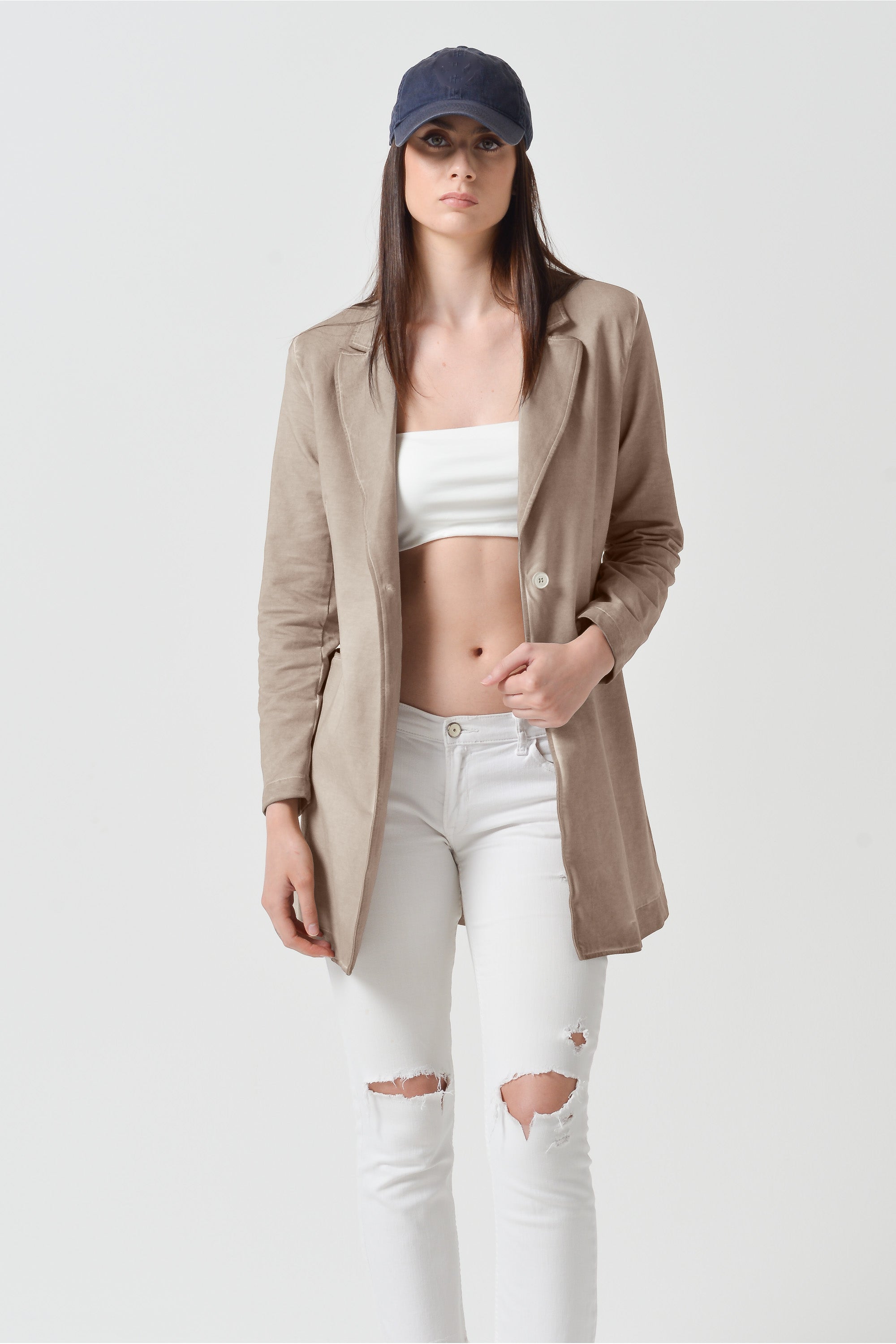 City Long Blazer - Harbor
