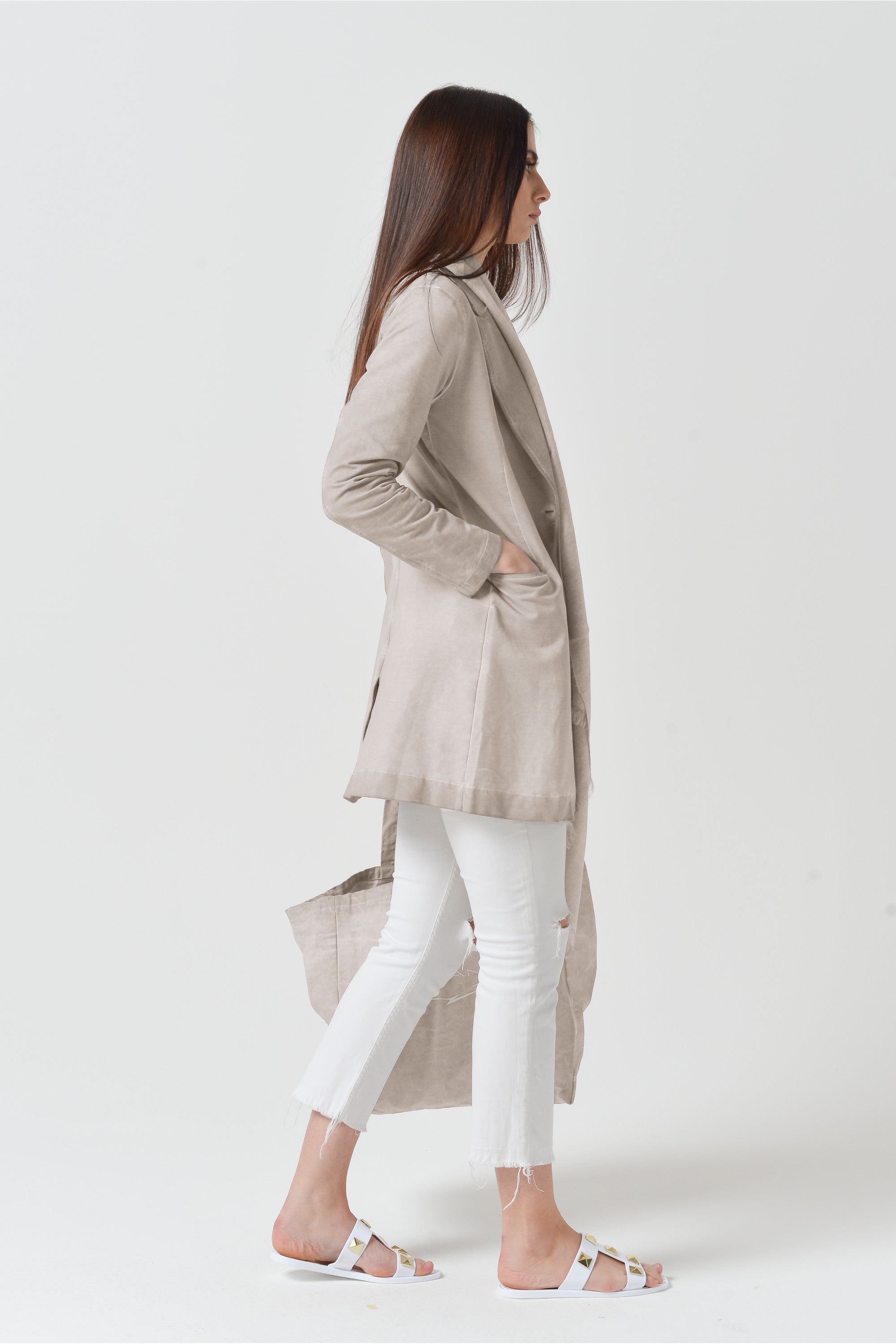 City Long Blazer - Canapa
