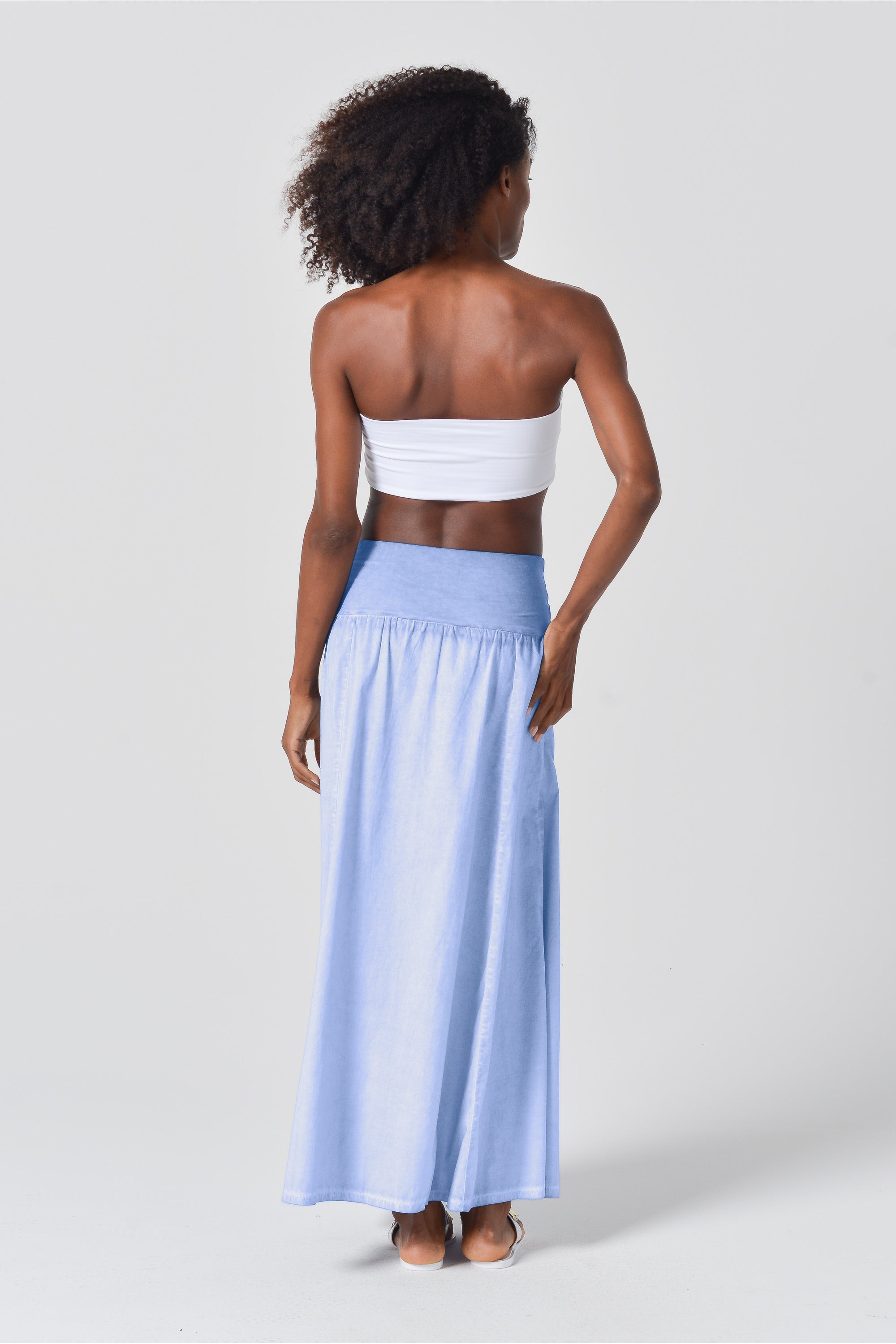 Maxime Skirt in Popeline - Bay