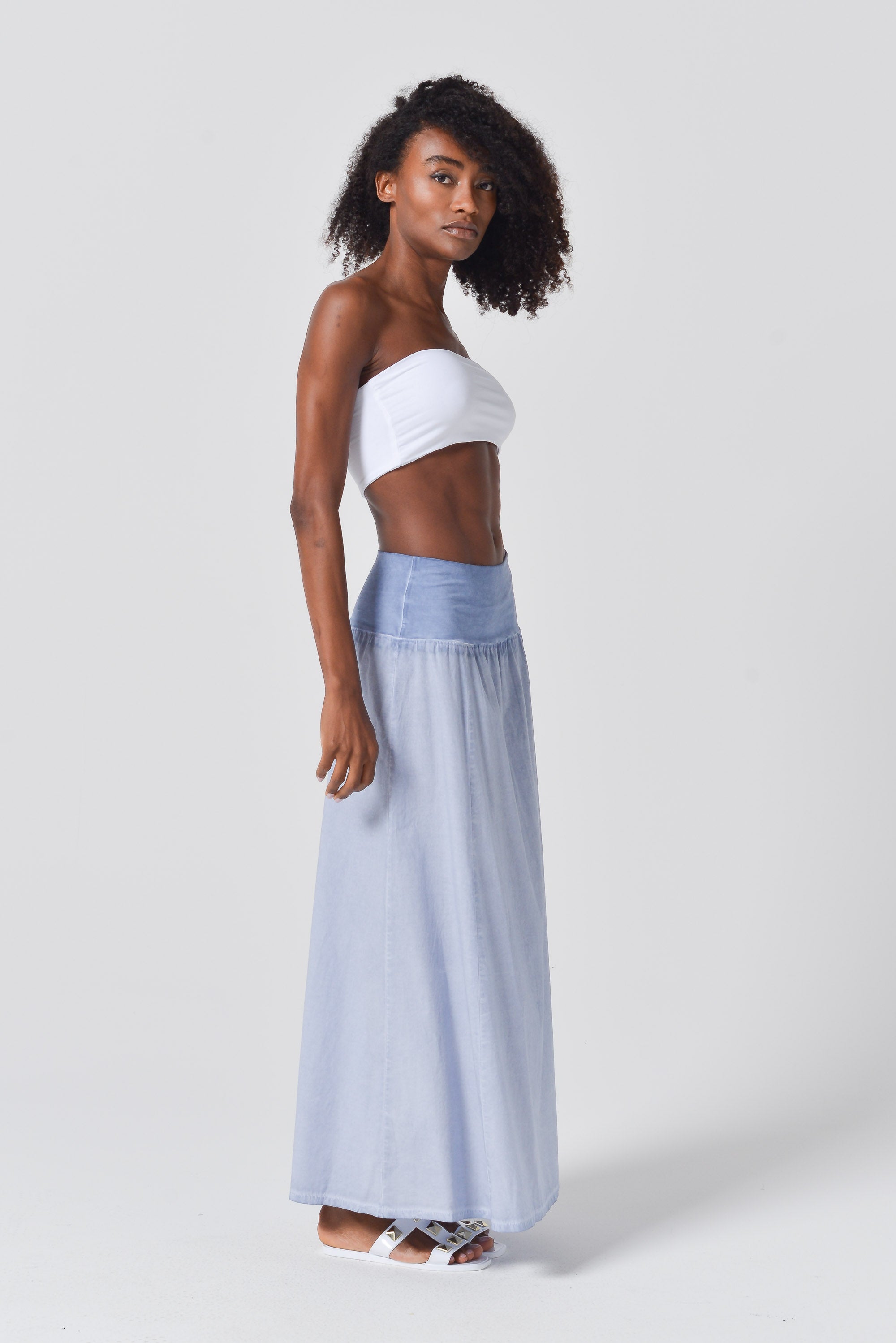 Maxime Skirt in Popeline - Polar