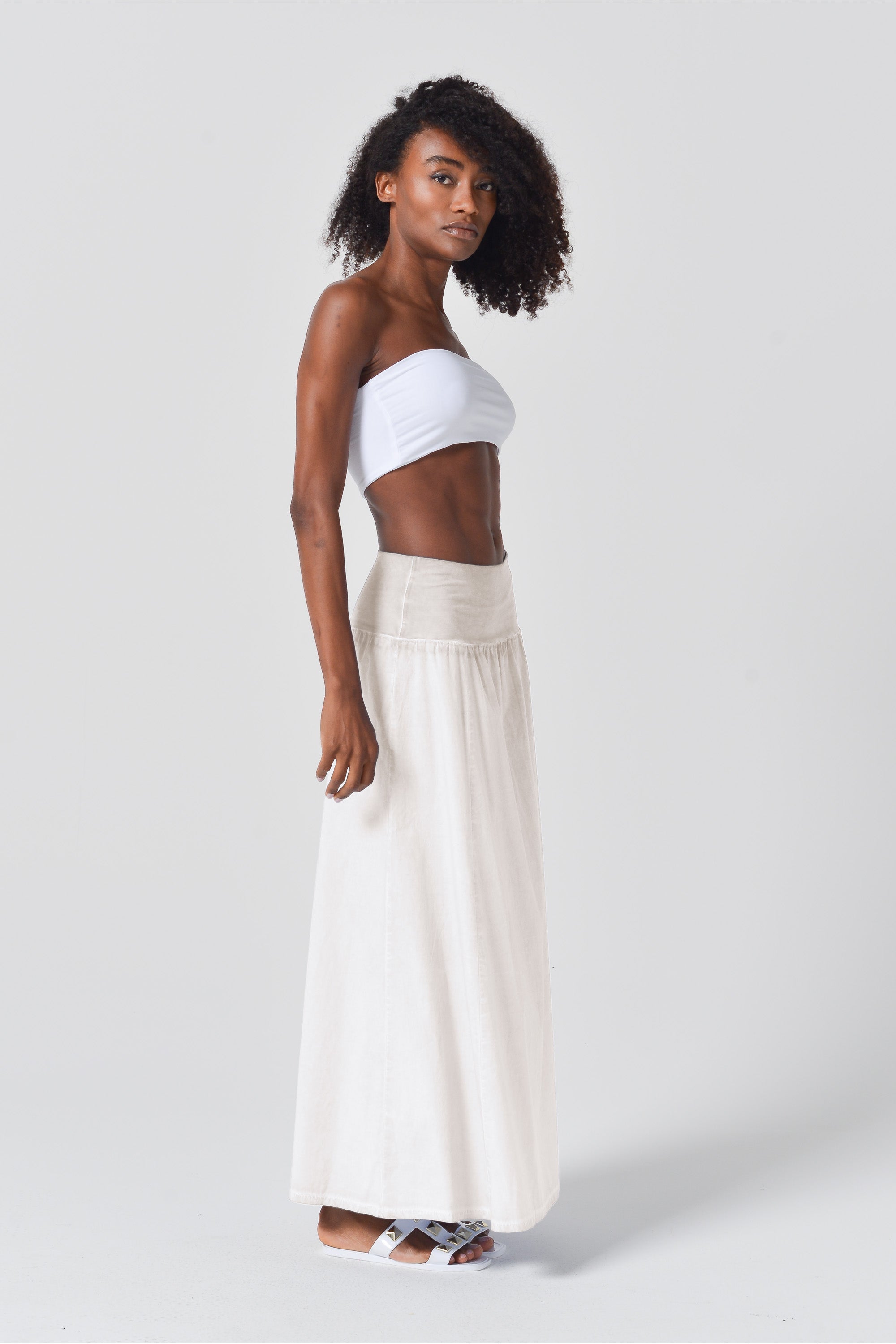 Maxime Skirt in Popeline - Canapa