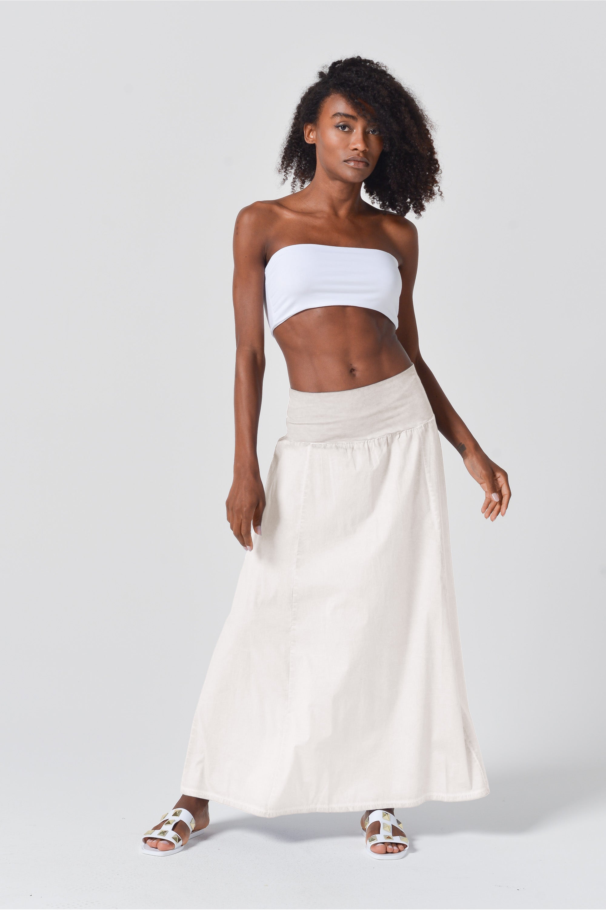 Maxime Skirt in Popeline - Canapa