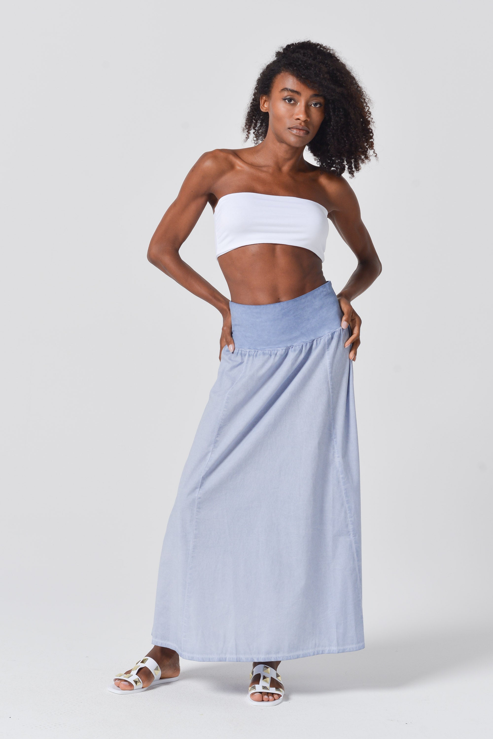 Maxime Skirt in Popeline - Polar