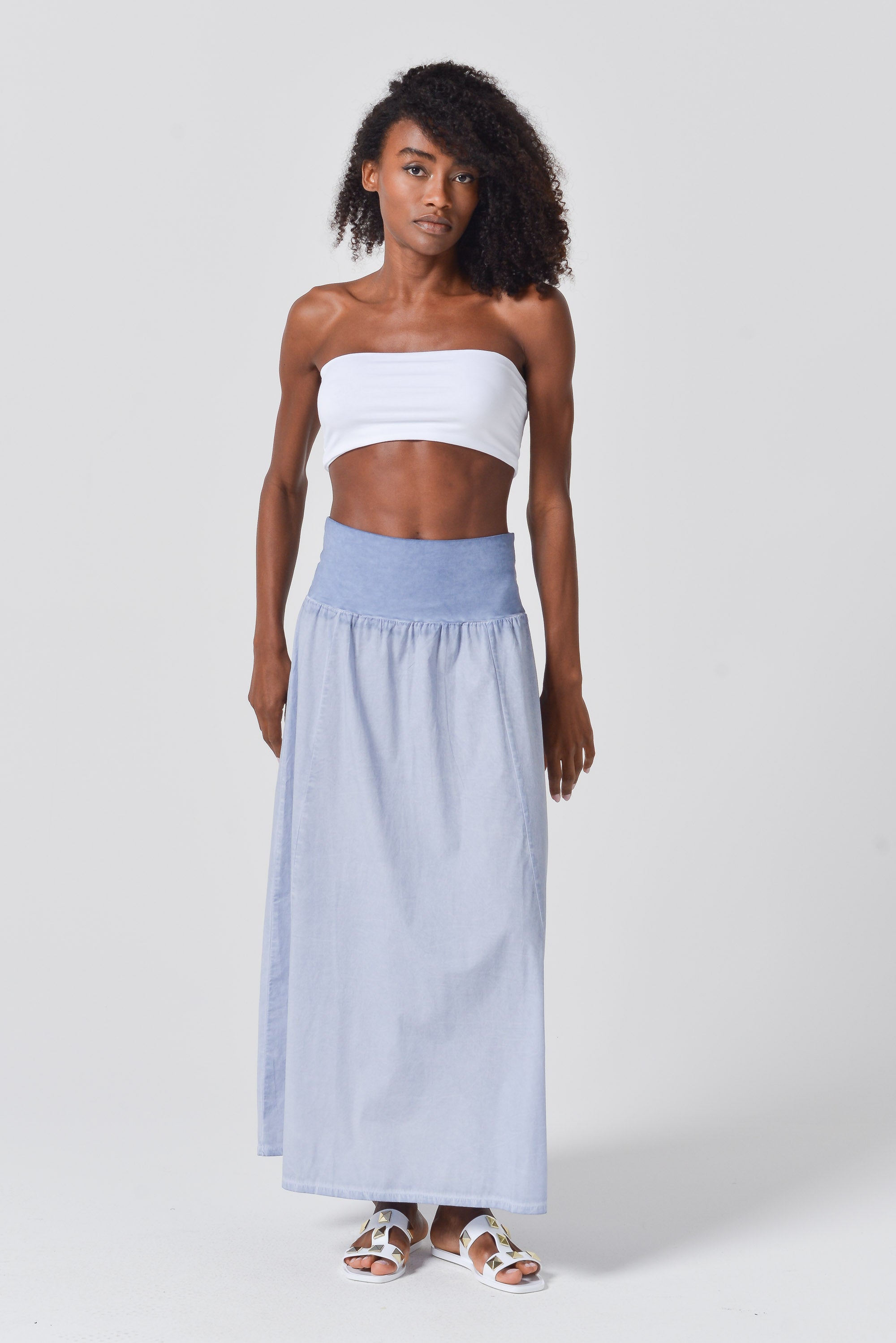 Maxime Skirt in Popeline - Polar