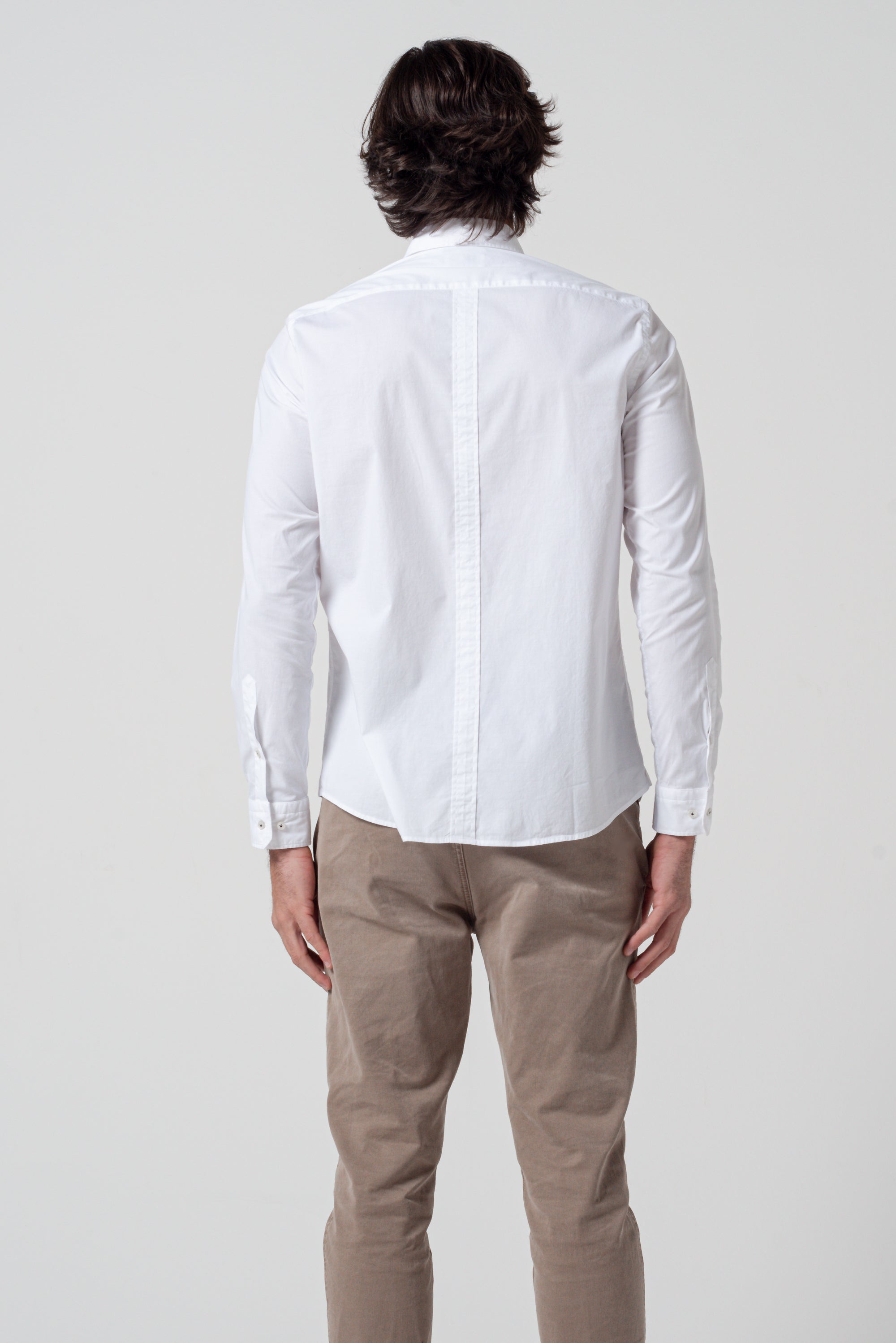 Button Down Poplin Shirt - White