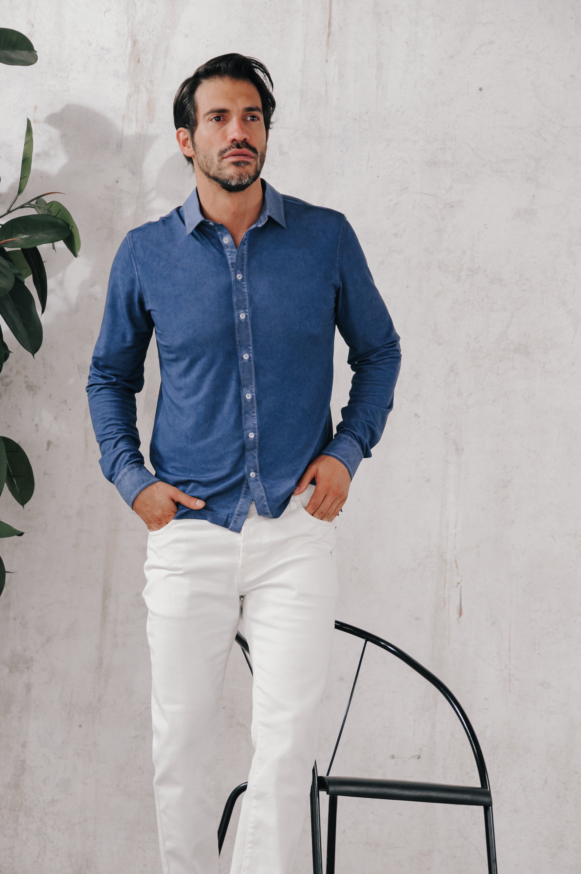Scott Shirt Slim - Nautico