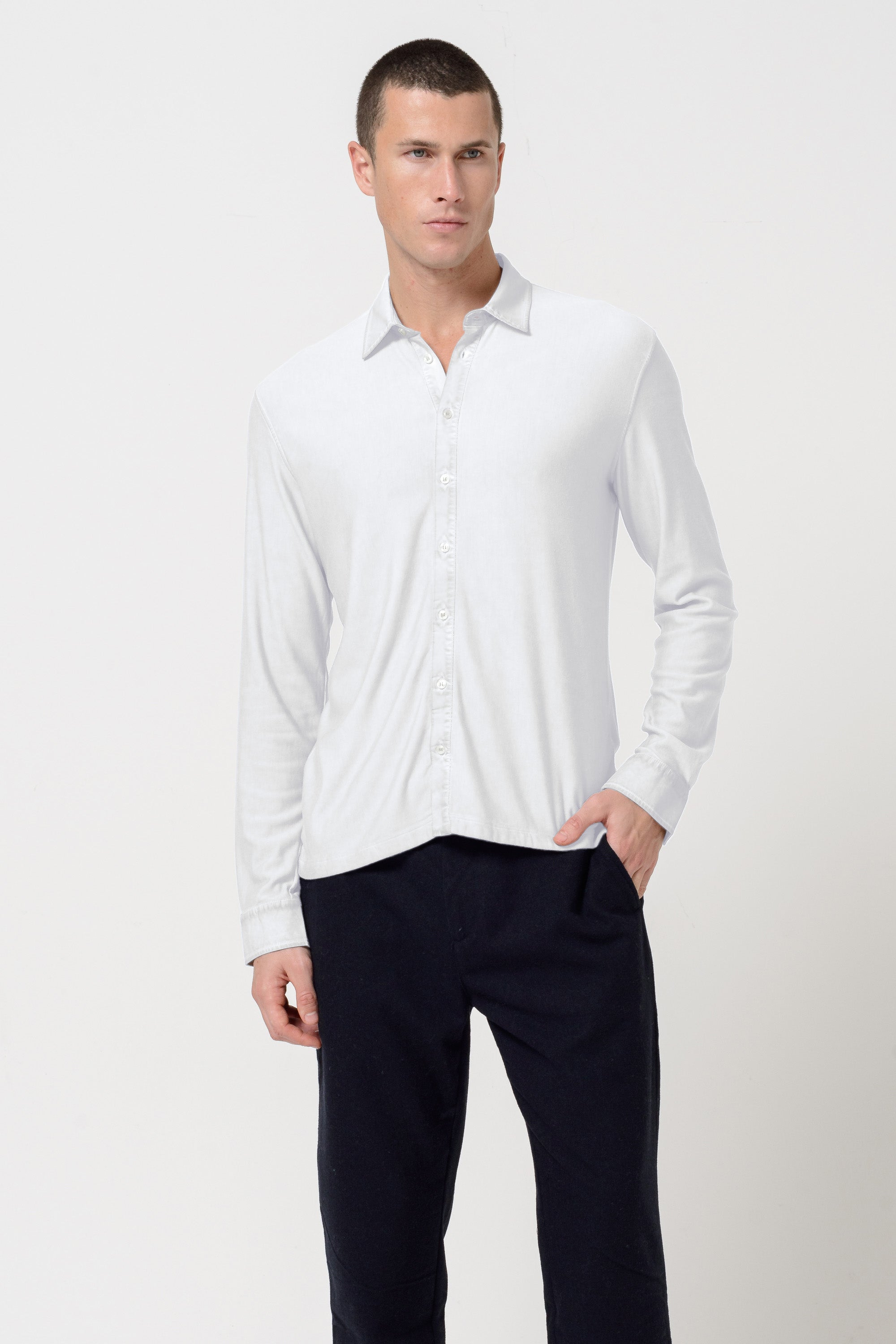 Clint Shirt Slim - White