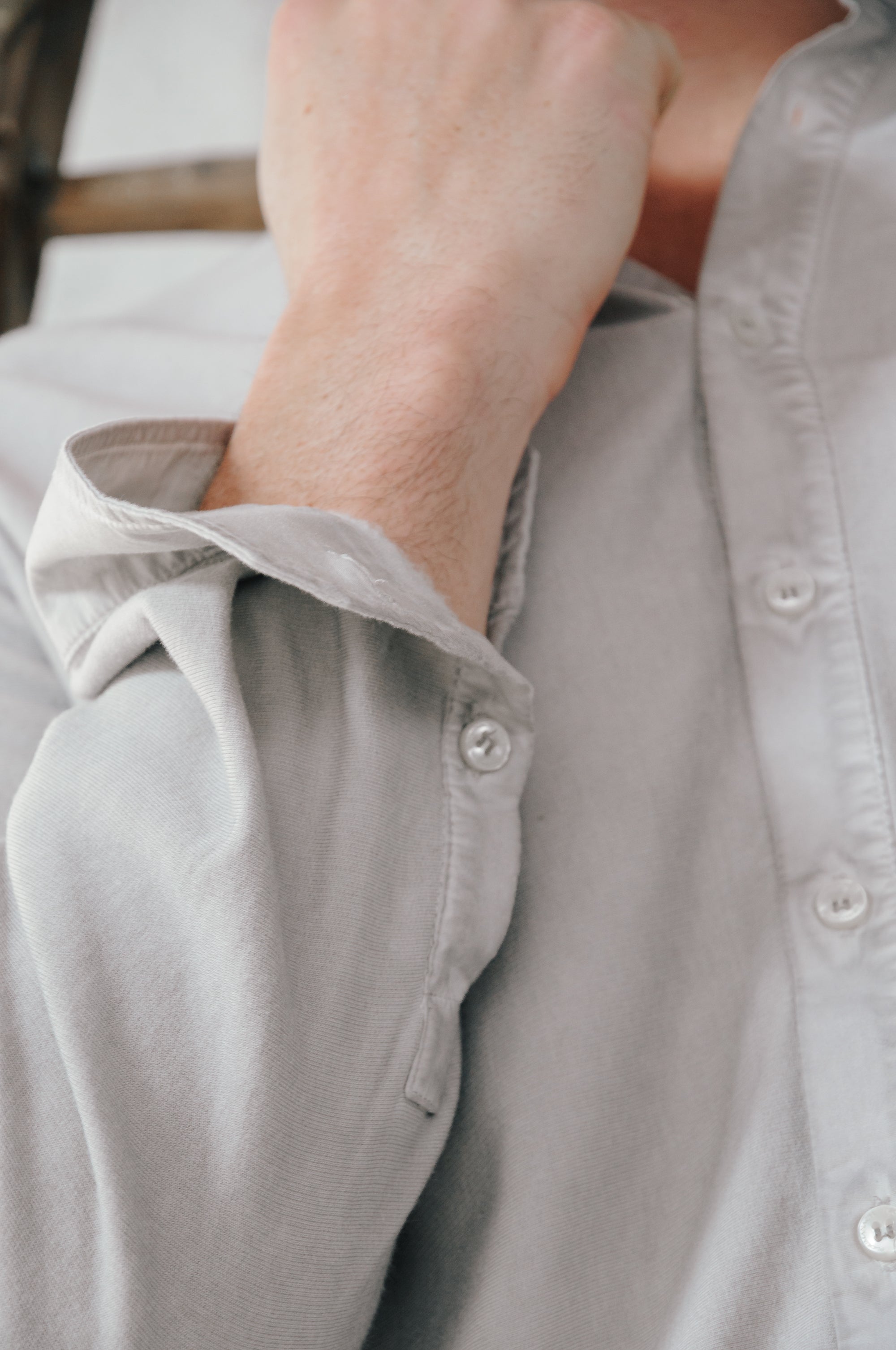 Clint Shirt Slim - Platino