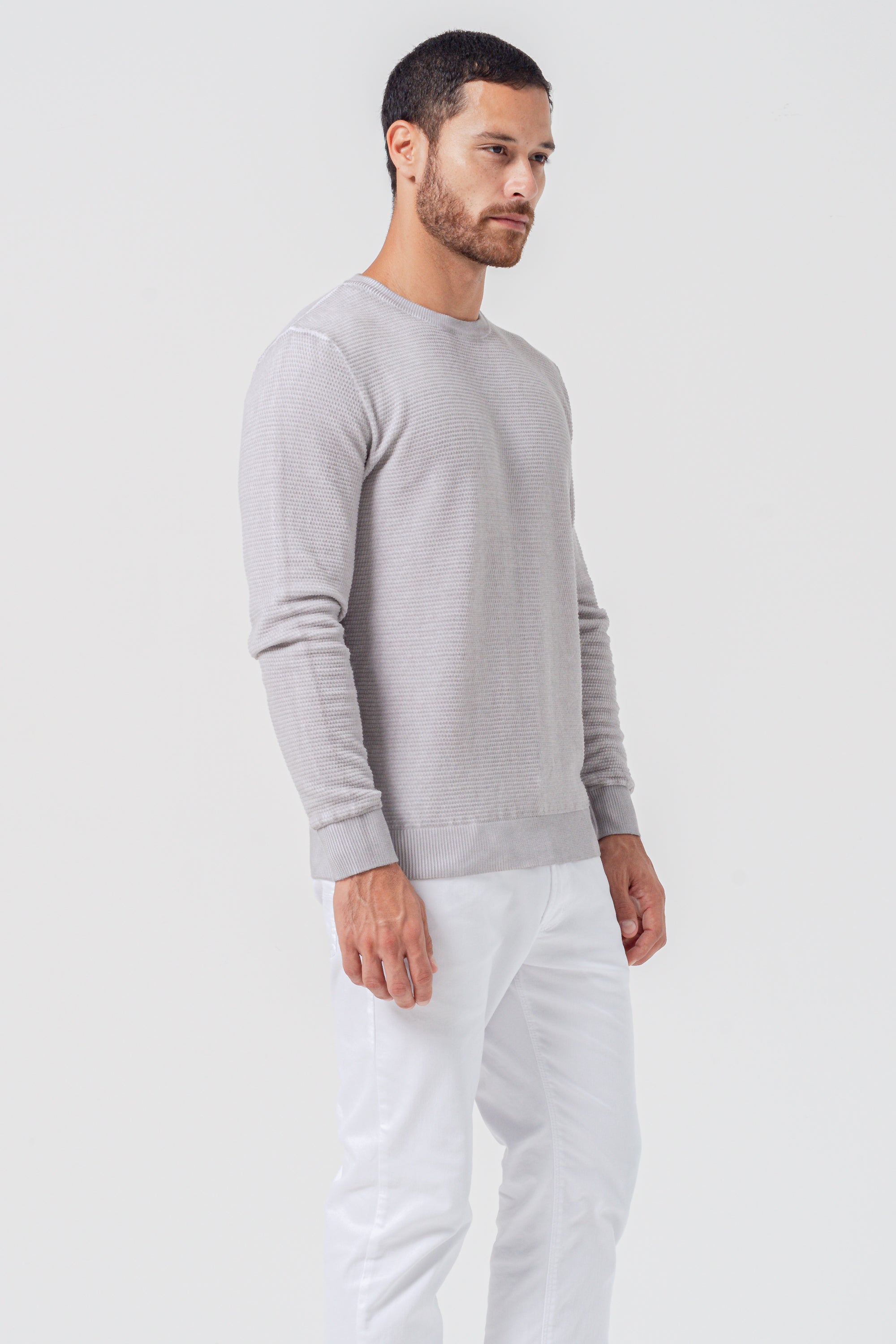 Jazzi Knit Sweater - Platino