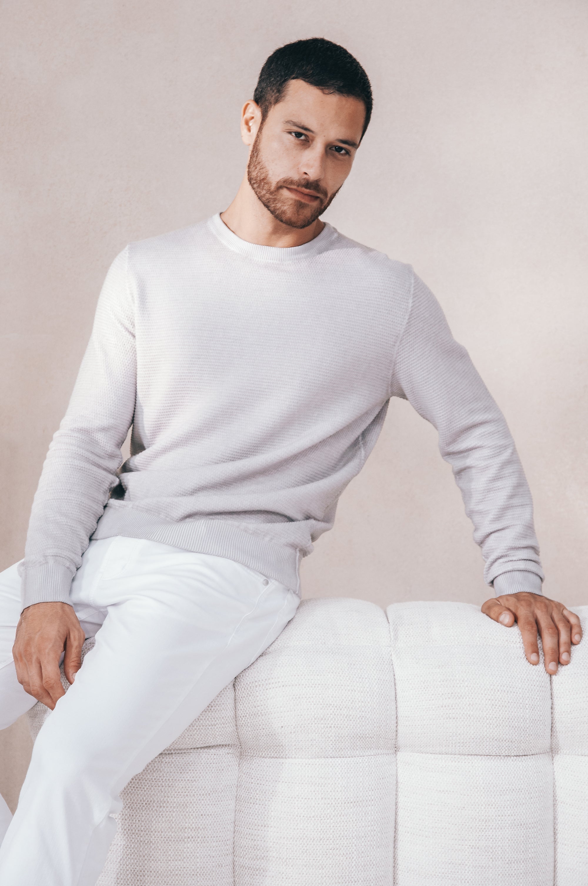 Jazzi Knit Sweater - Platino