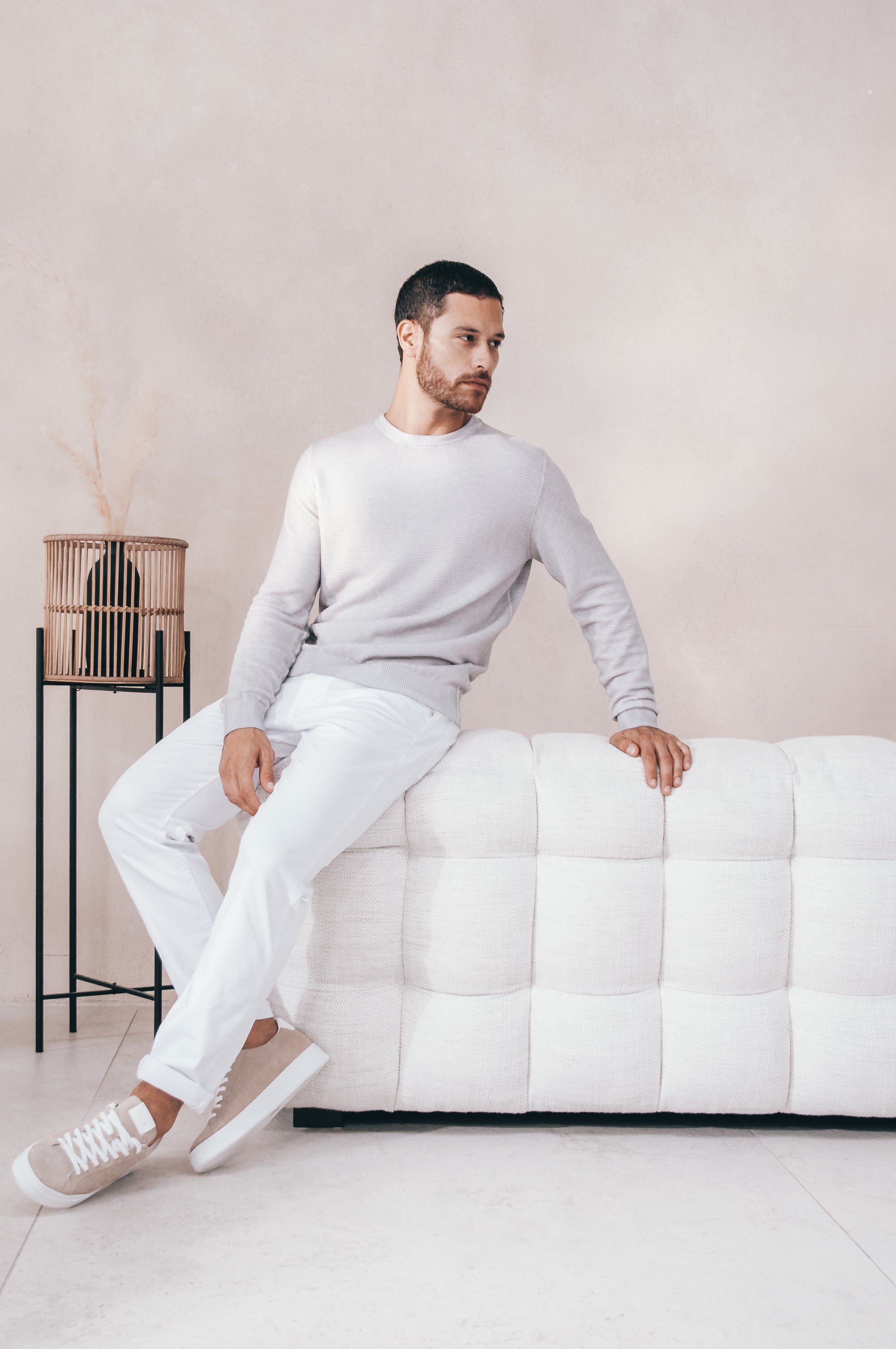 Jazzi Knit Sweater - Platino