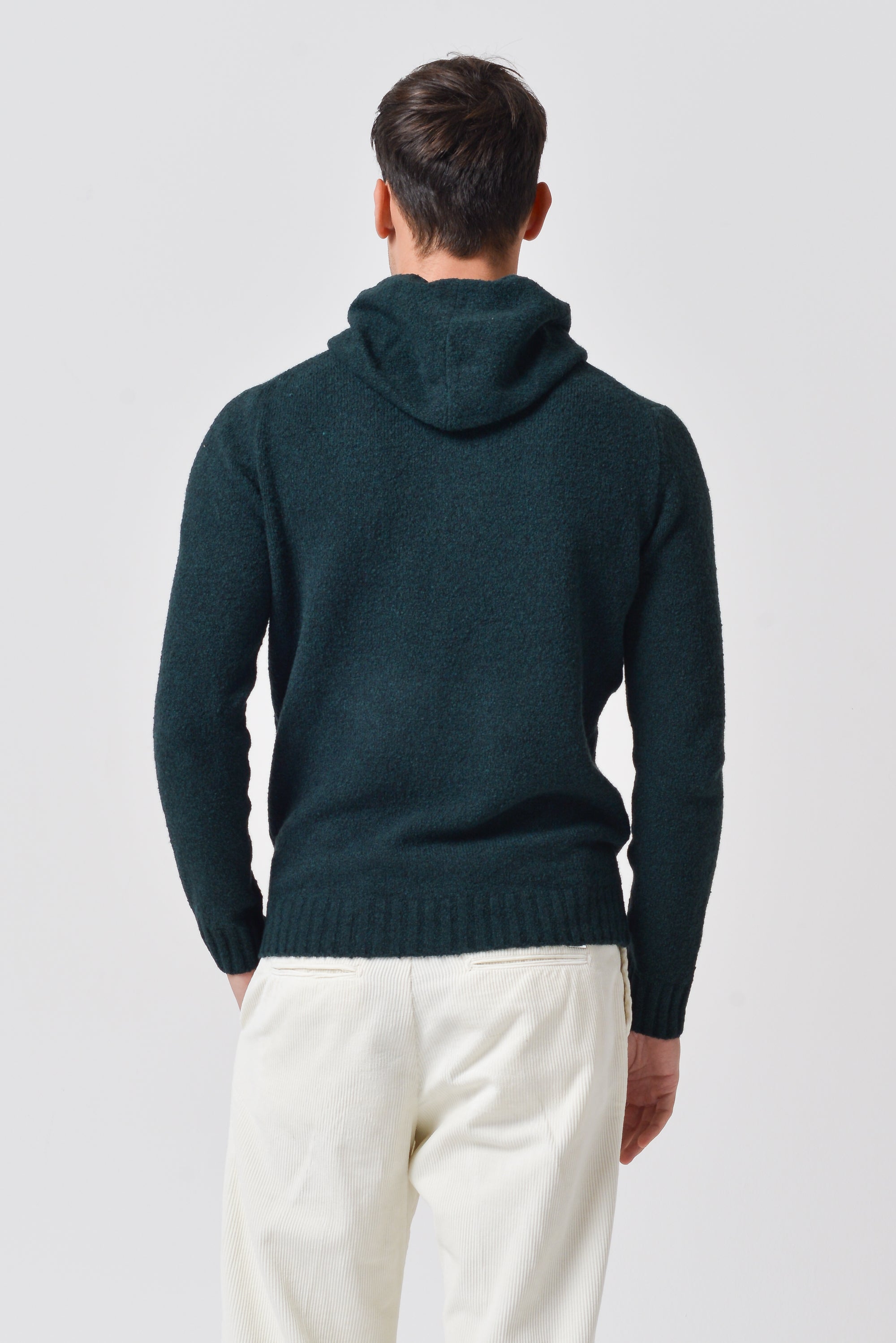 Holz - Chunky Cotton Knit Hoodie - British