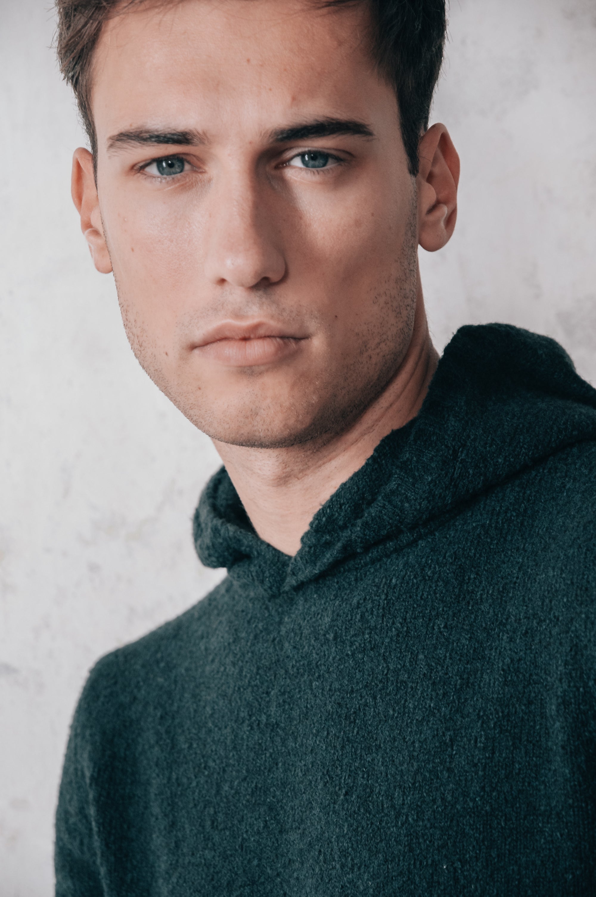Holz - Chunky Cotton Knit Hoodie - British
