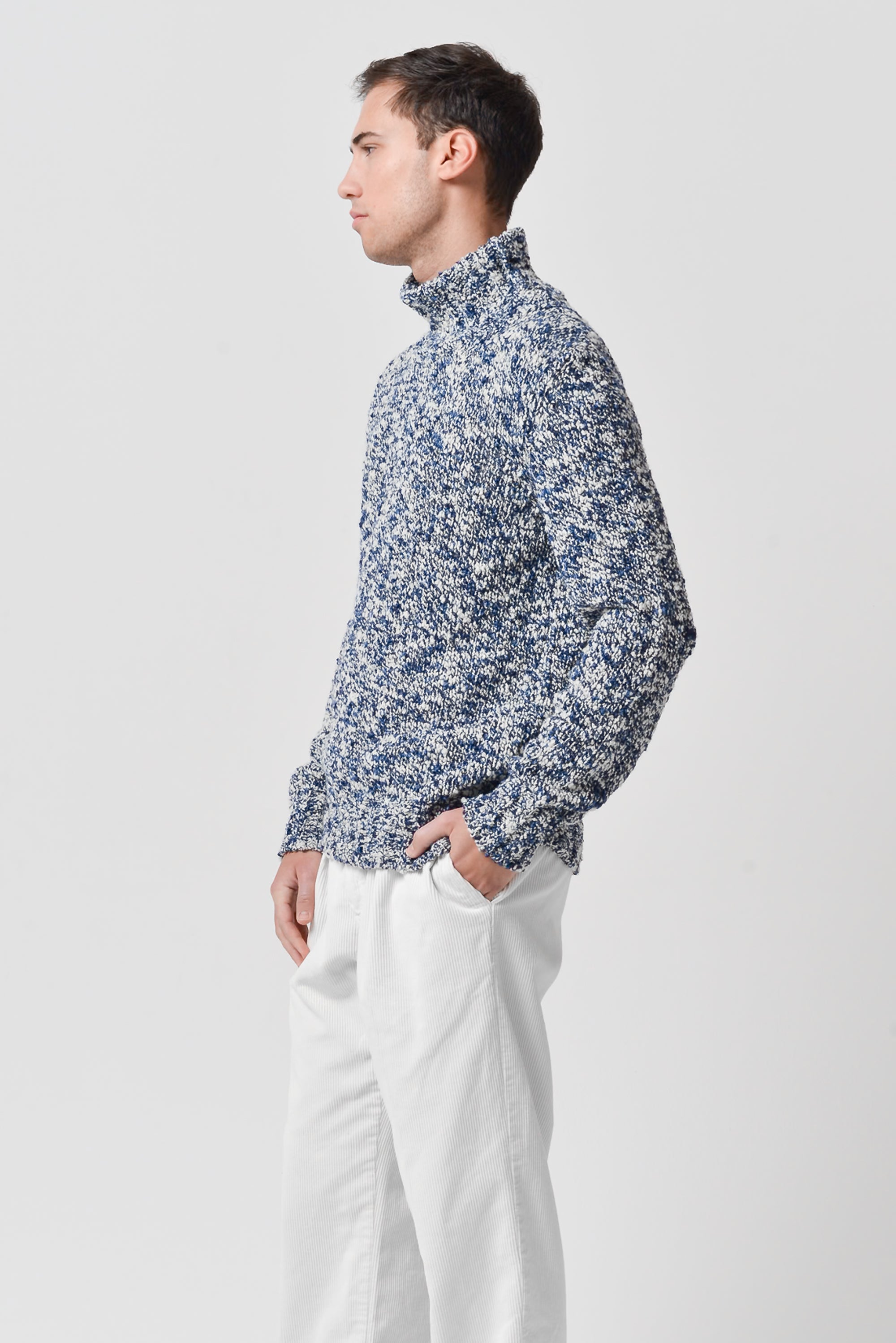 Falke - Bouclé Wool Highneck - Polaris