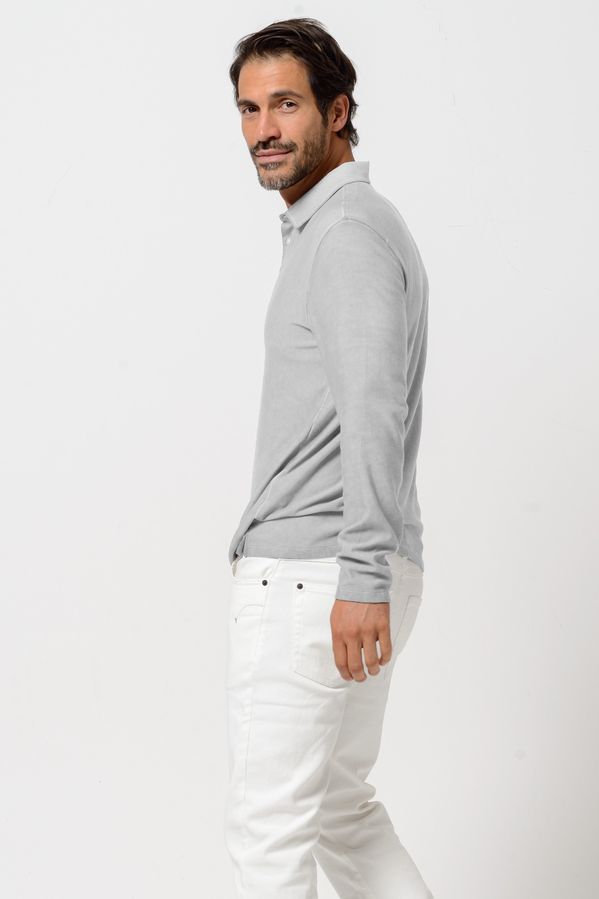 Pitt Polo Slim - Marmo