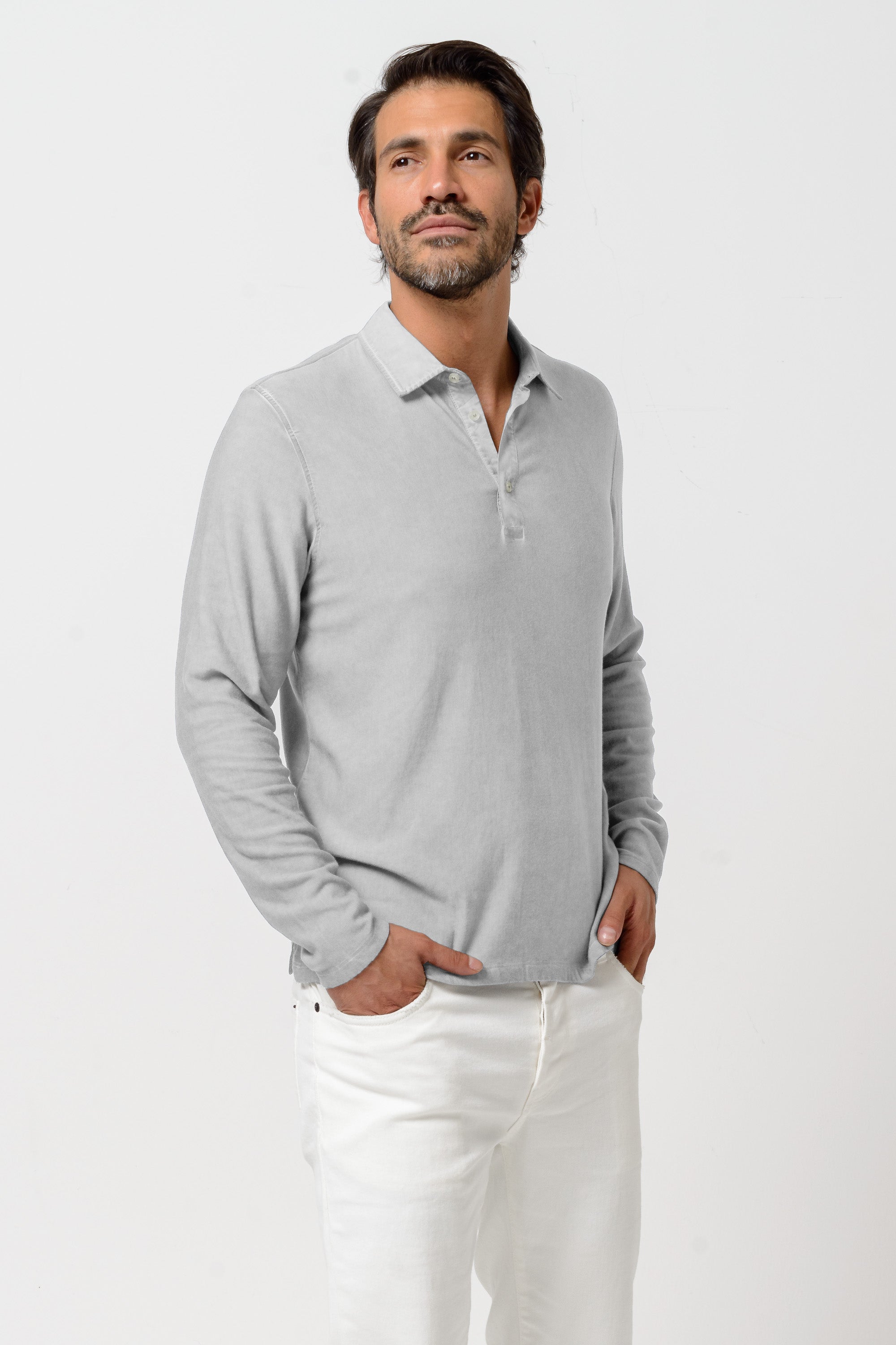 Pitt Polo Slim - Marmo
