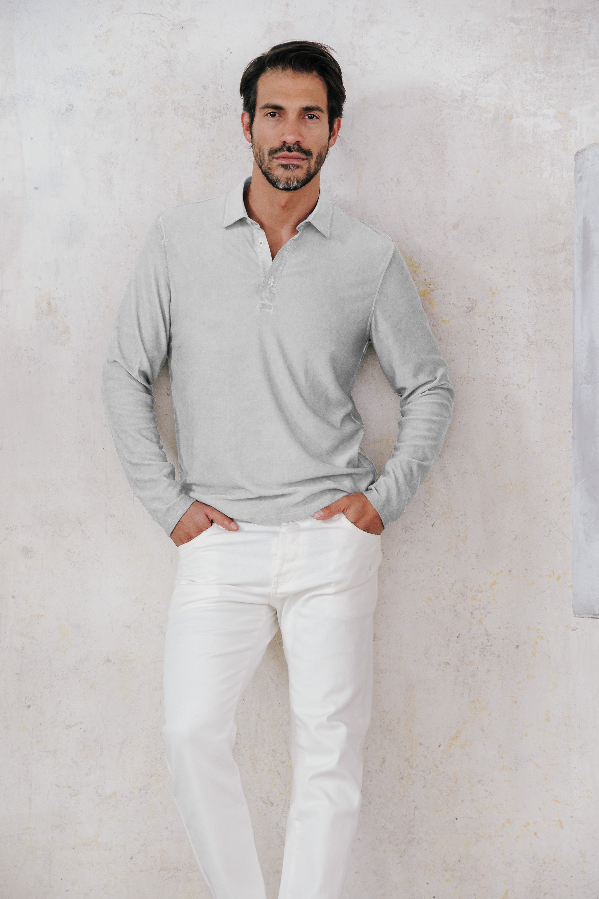 Pitt Polo Slim - Marmo