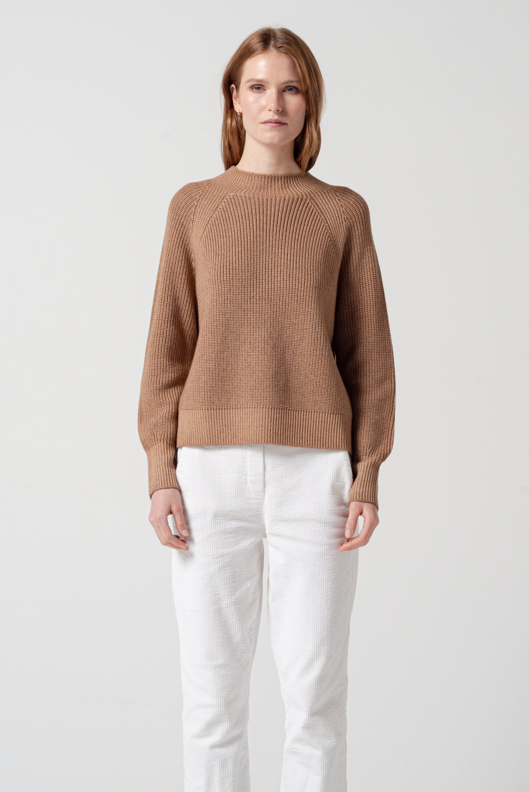 Lybster Ribbed Crewneck - Terra