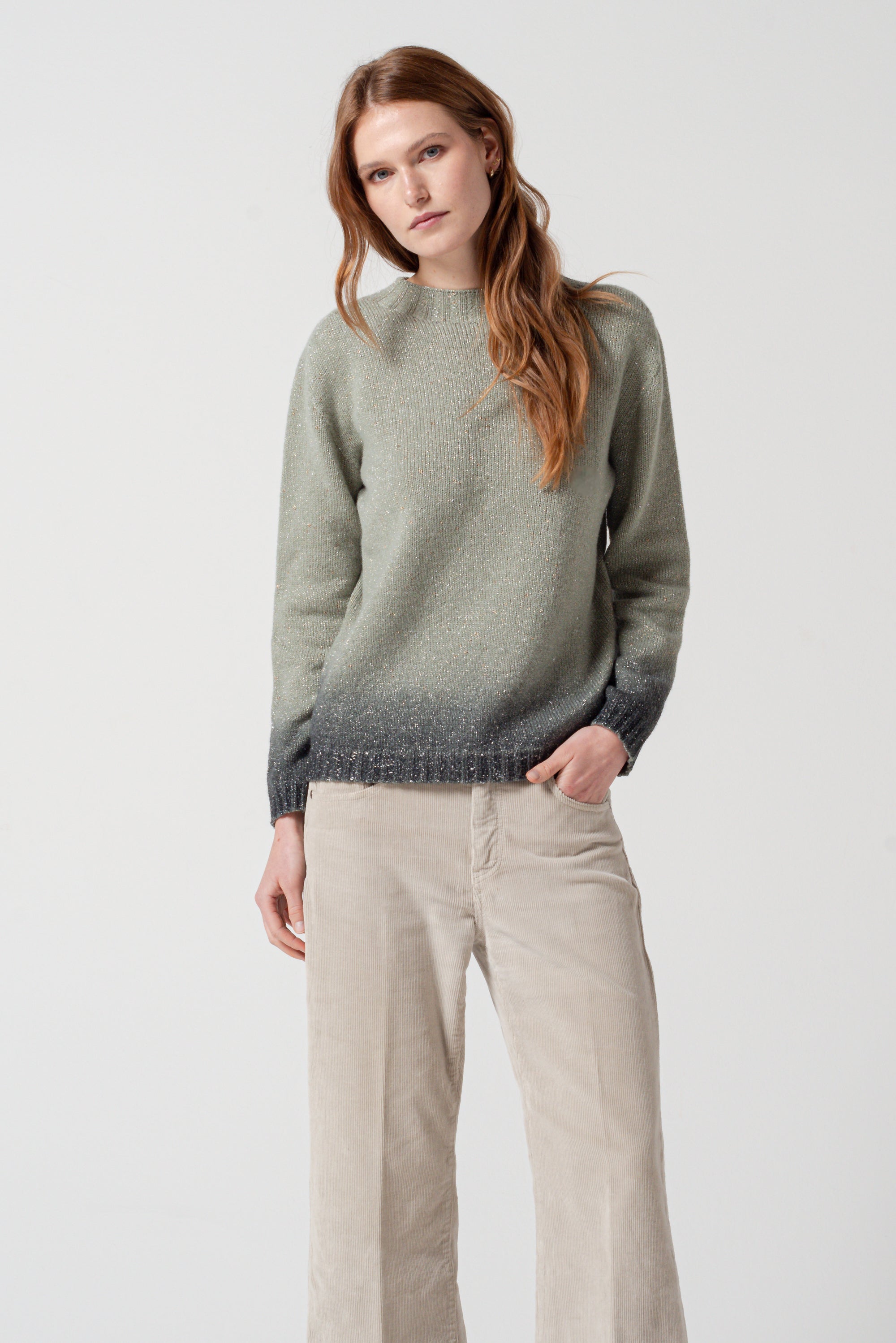 Eldon Eclissi Shades - Crewneck w Lurex - Venere Shaded