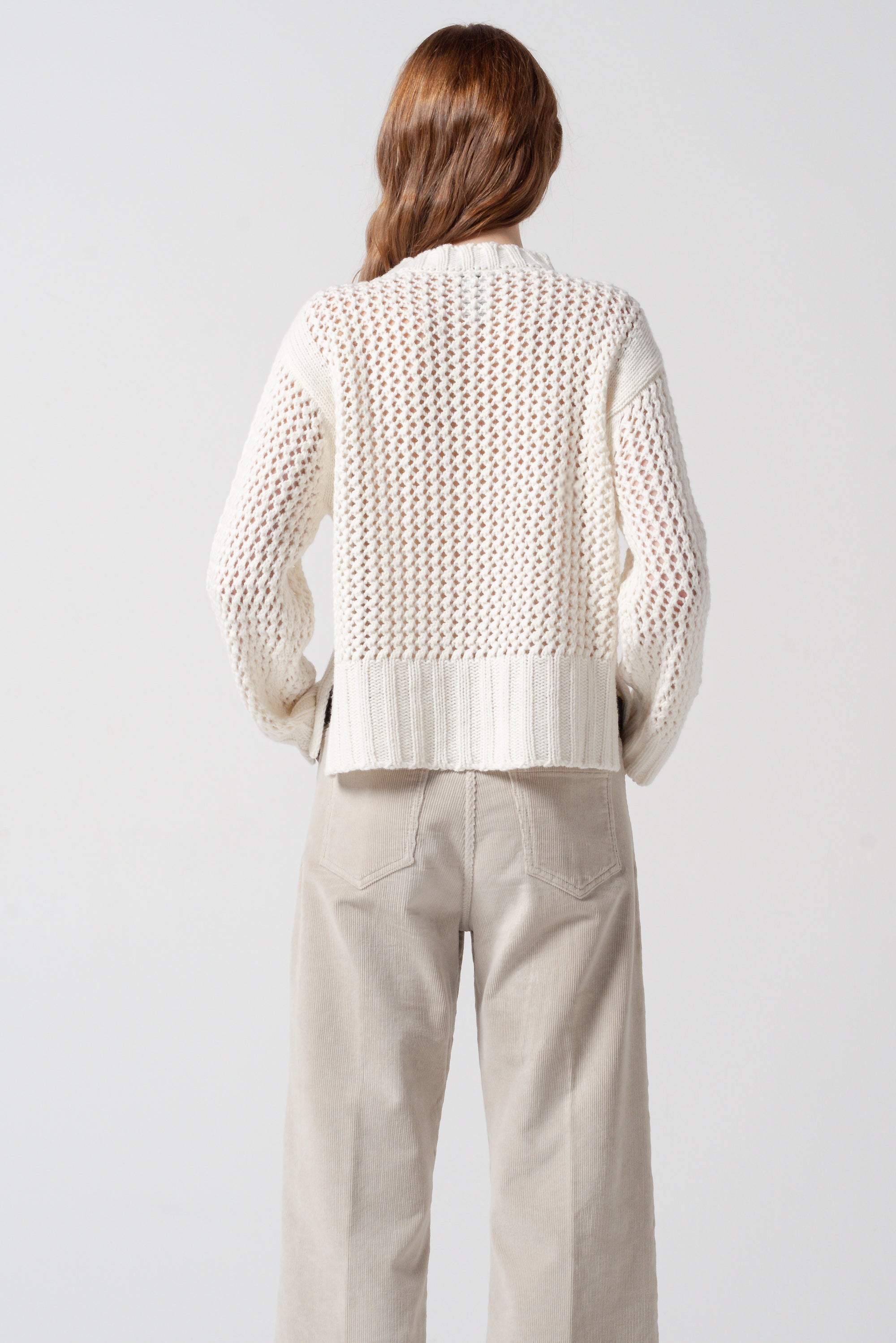 Betta Openwork Crewneck - Foam