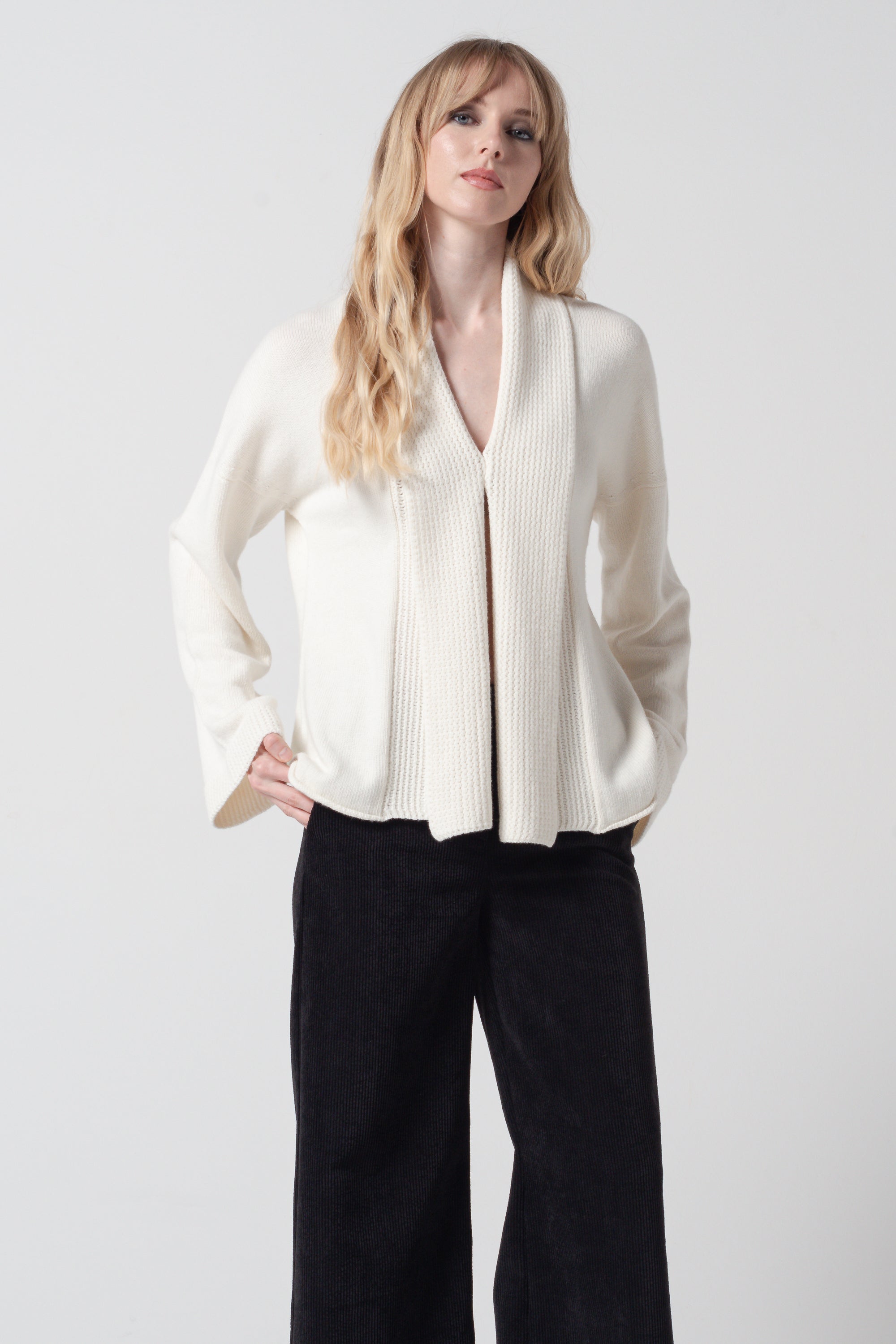 Pilaz - Long Sleeve Cardi - Foam