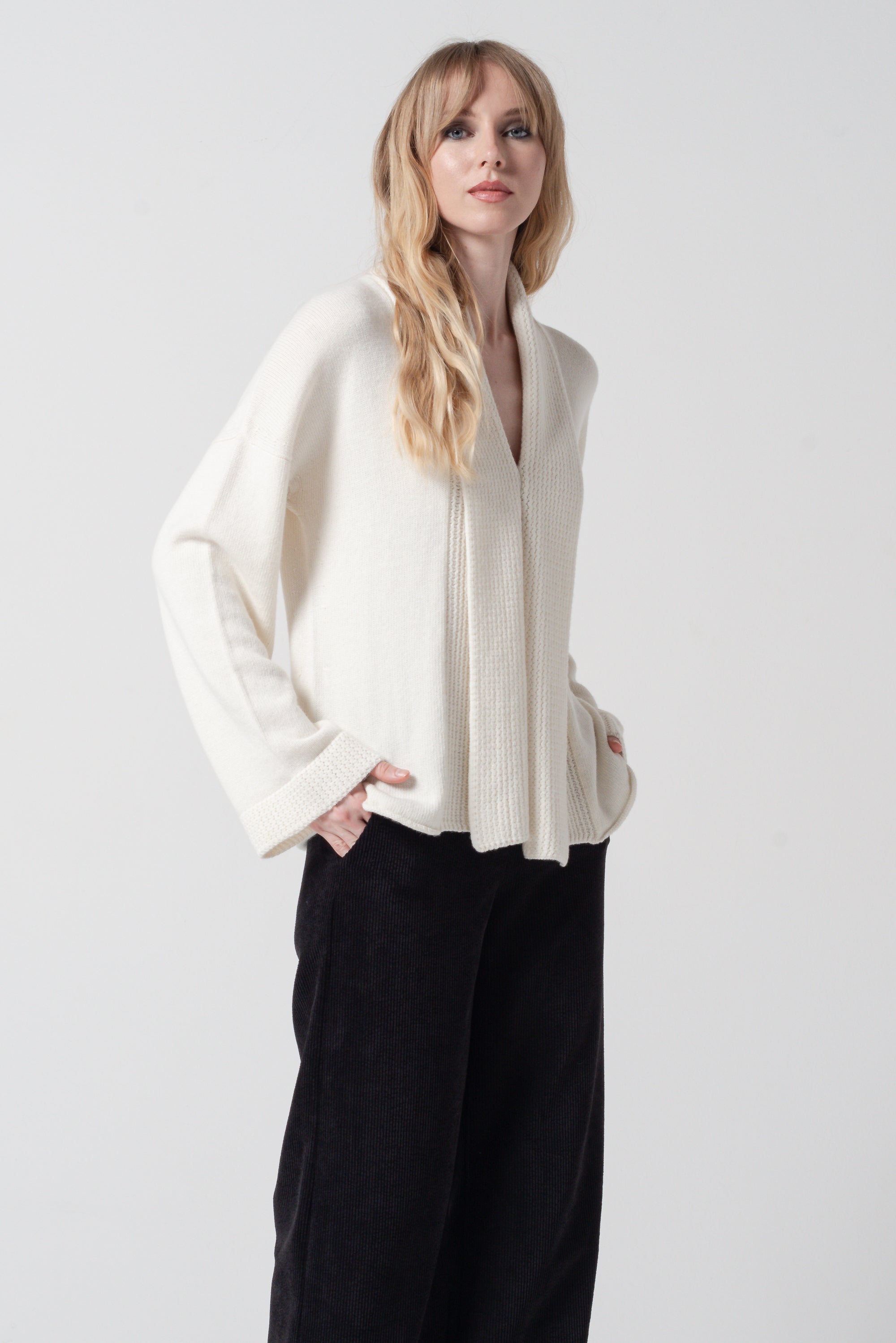 Pilaz - Long Sleeve Cardi - Foam