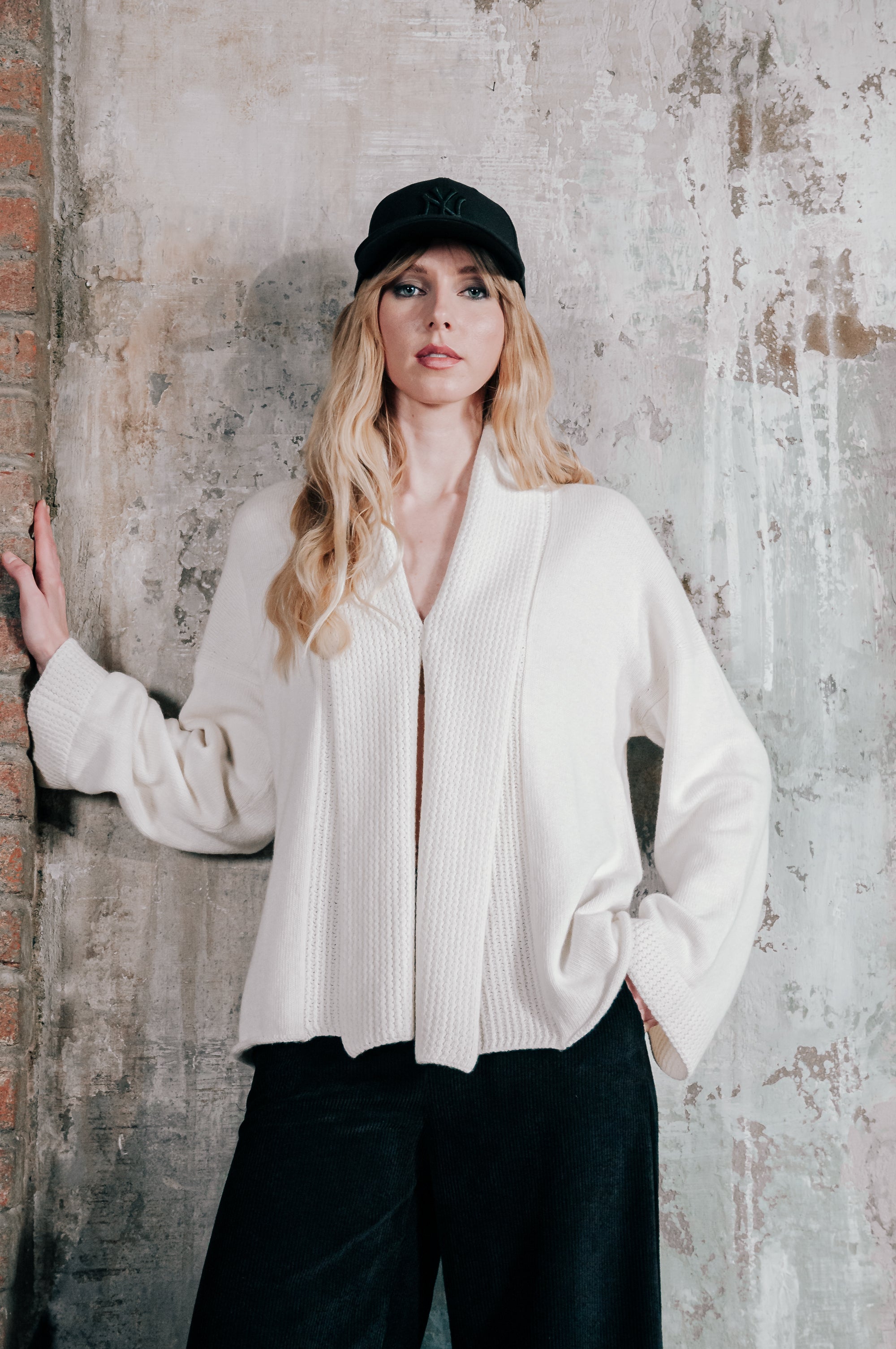Pilaz - Long Sleeve Cardi - Foam