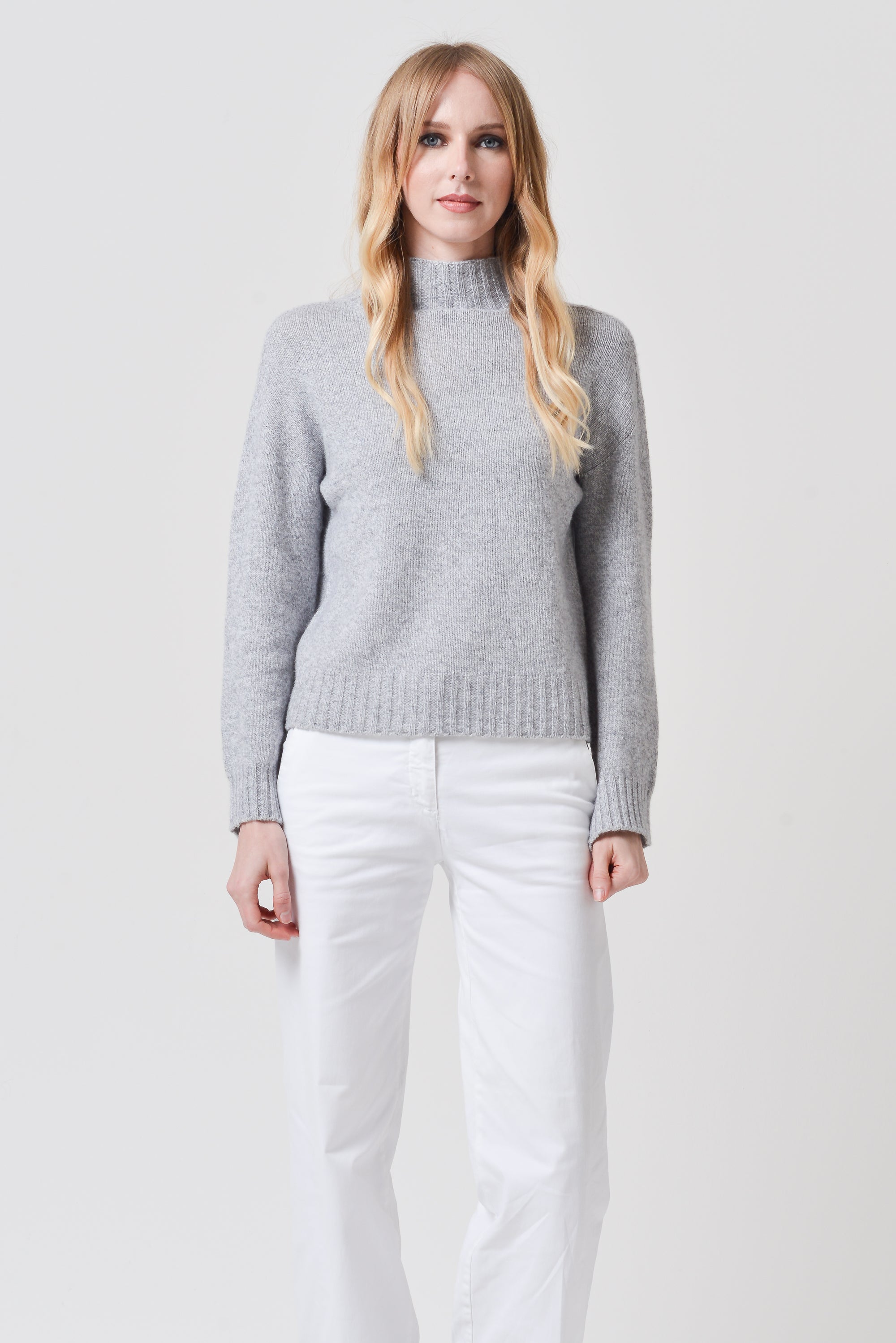 Gofer - Cashmere Blend Turtle Neck - Granite
