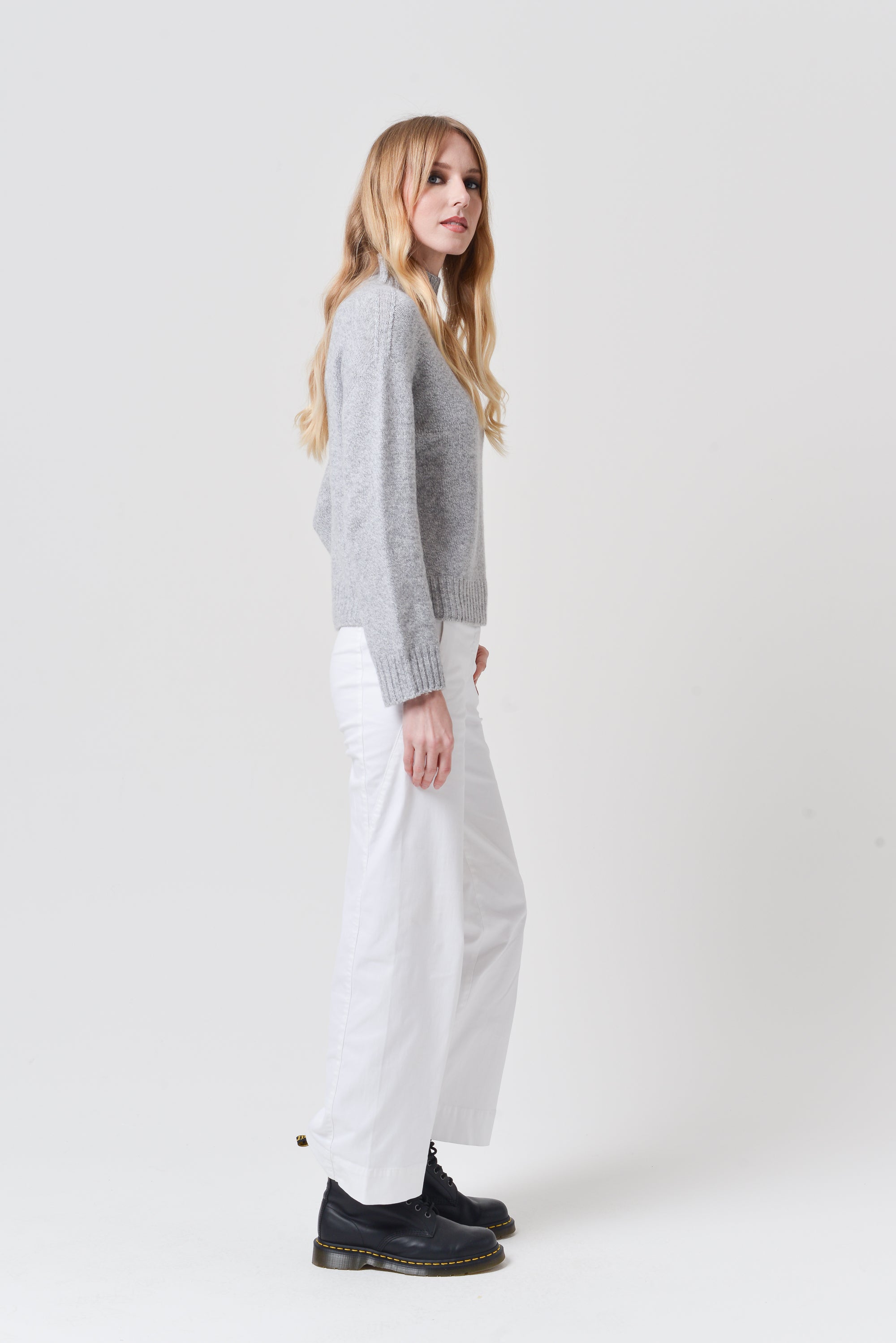 Gofer - Cashmere Blend Turtle Neck - Granite