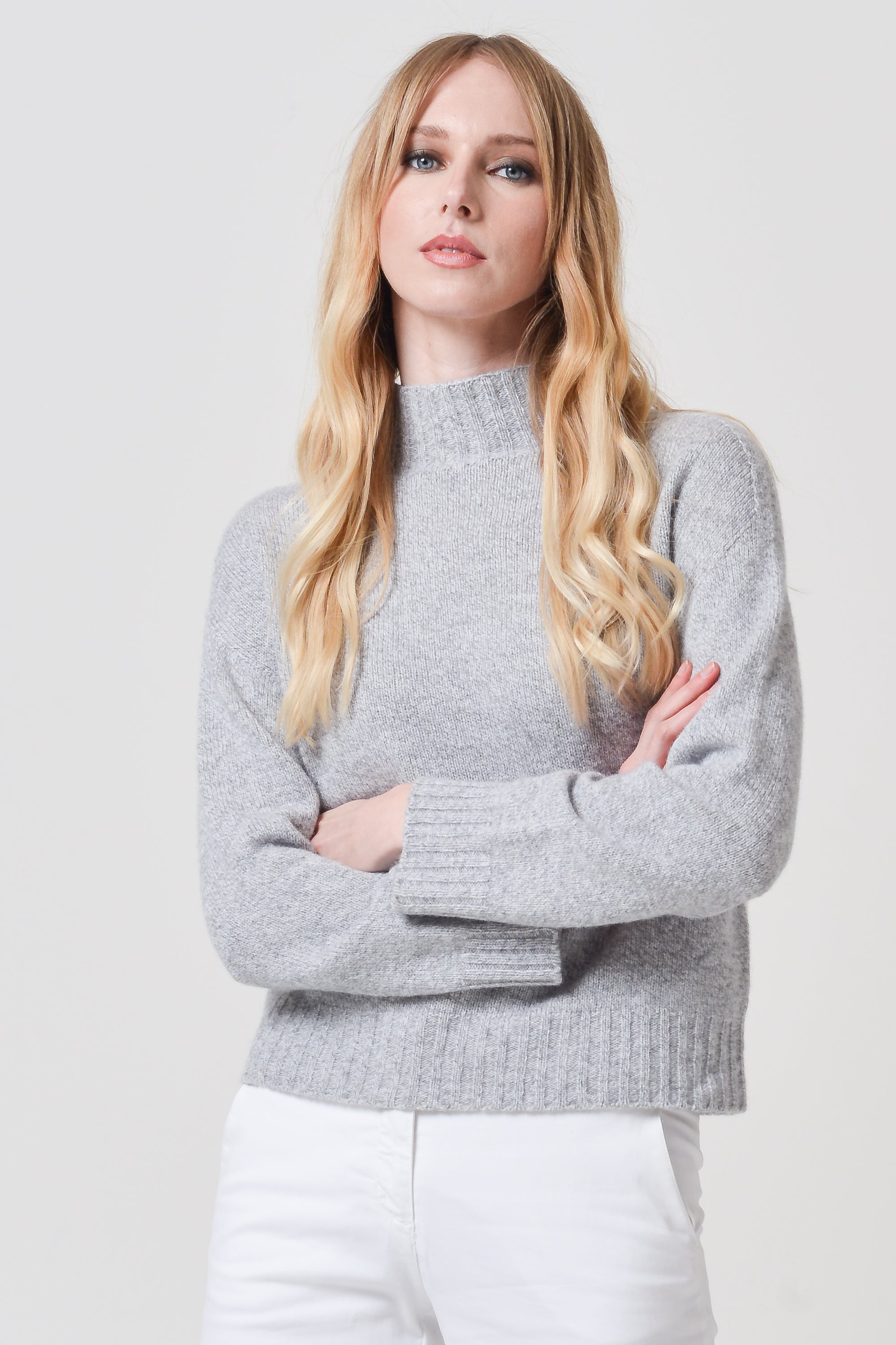 Gofer - Cashmere Blend Turtle Neck - Granite