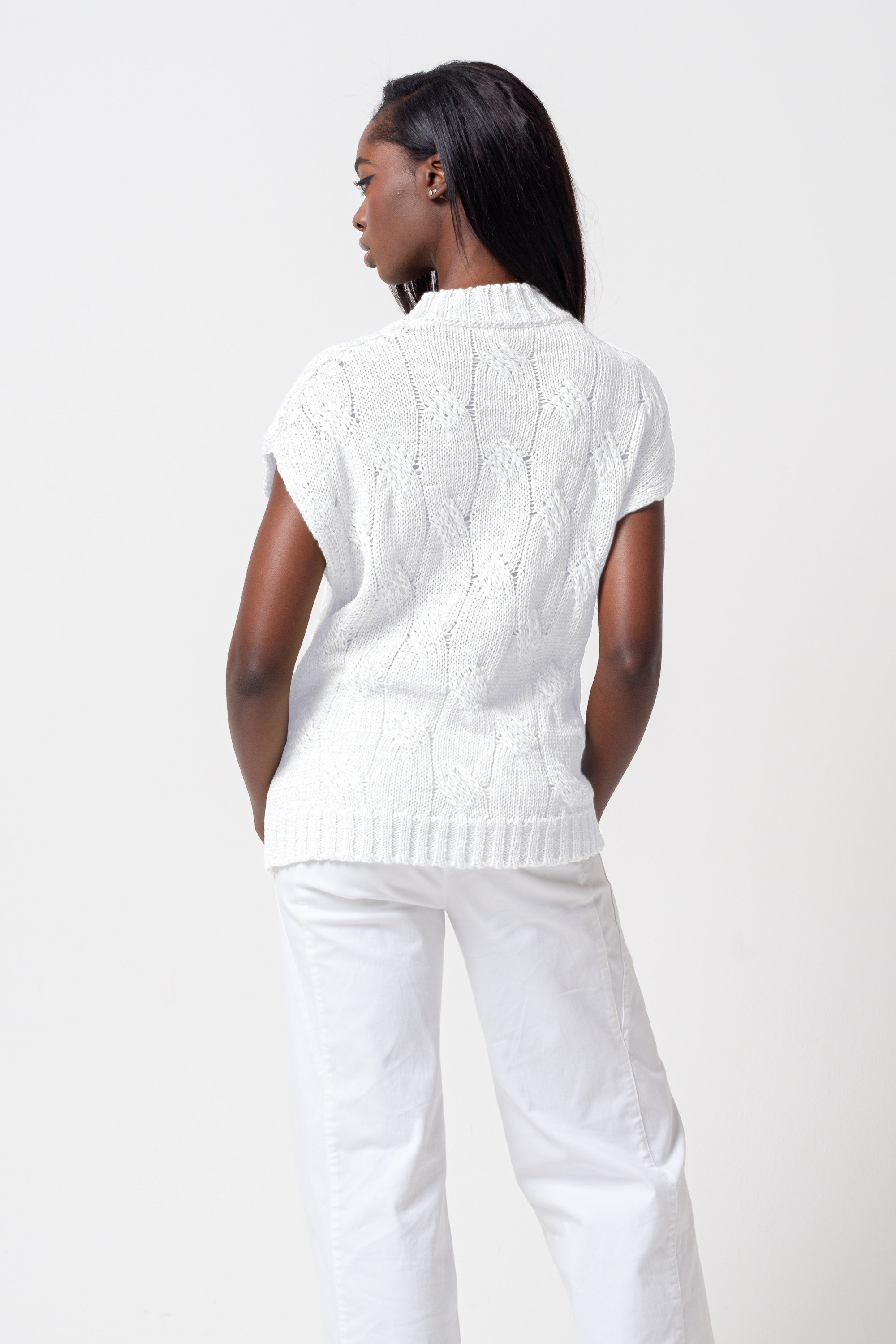 Polly Knit - White