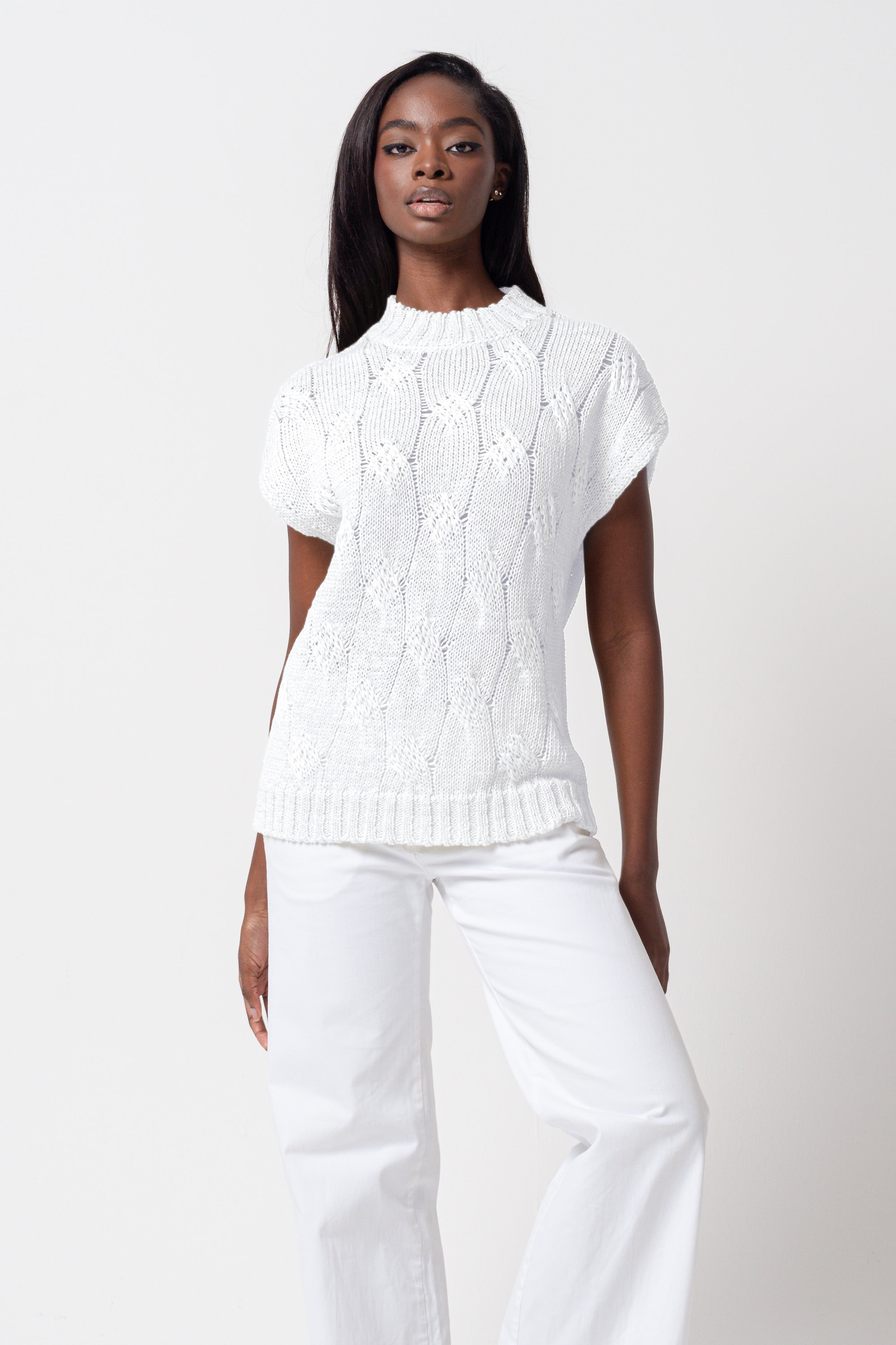 Polly Knit - White
